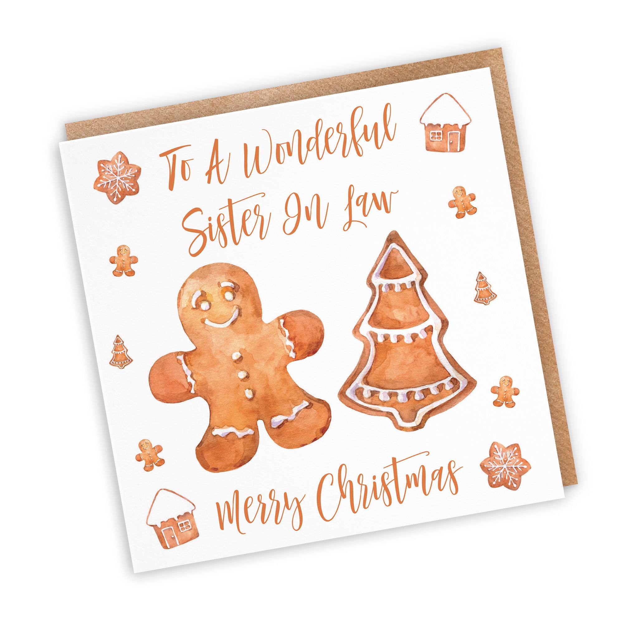 Sister In Law Christmas Card Gingerbread - Default Title (TH02815)