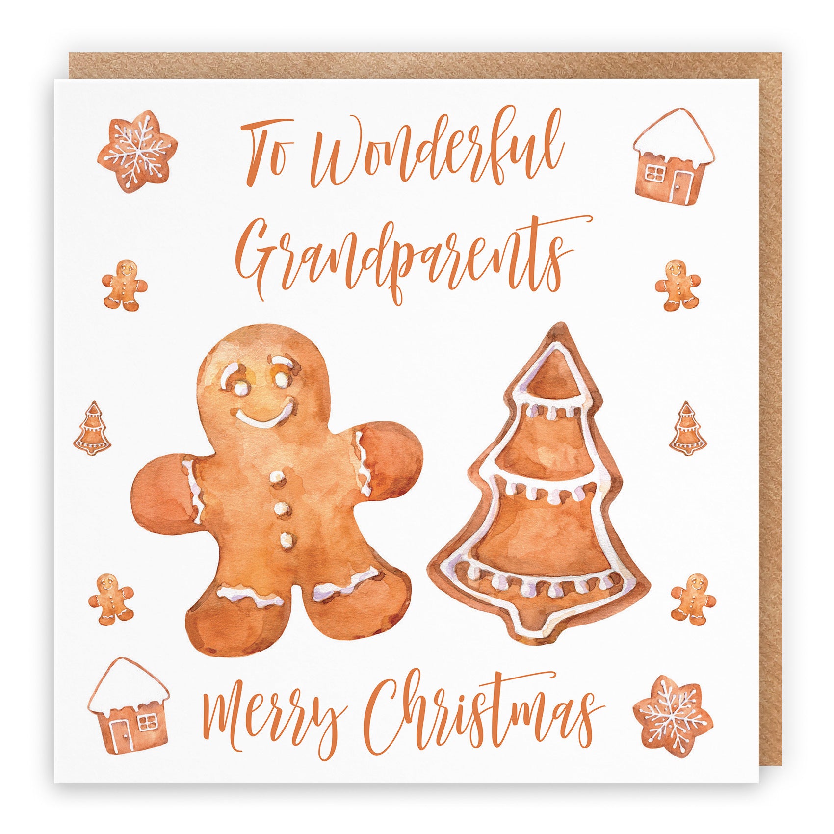 Grandparents Christmas Card Gingerbread - Default Title (TH02816)