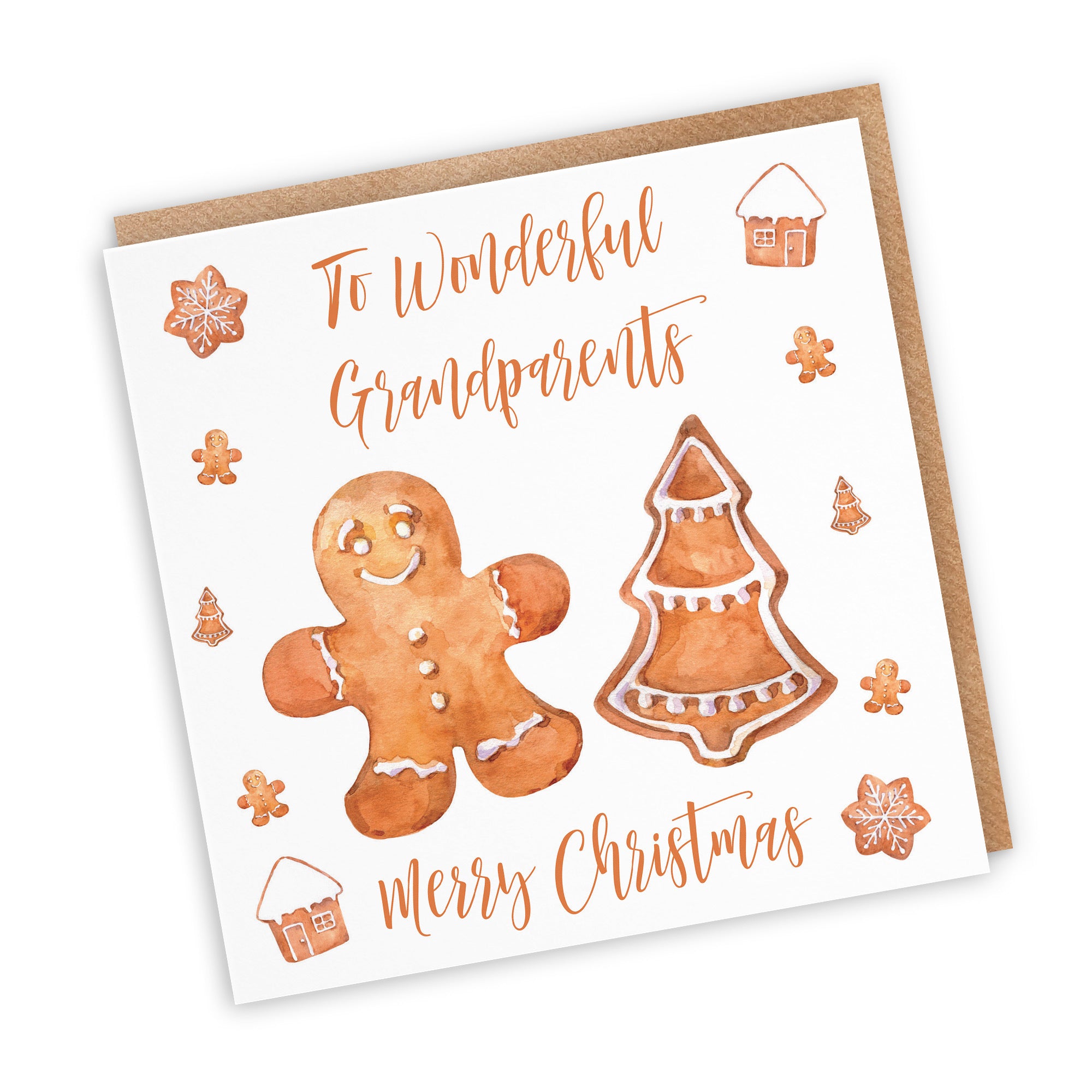 Grandparents Christmas Card Gingerbread - Default Title (TH02816)