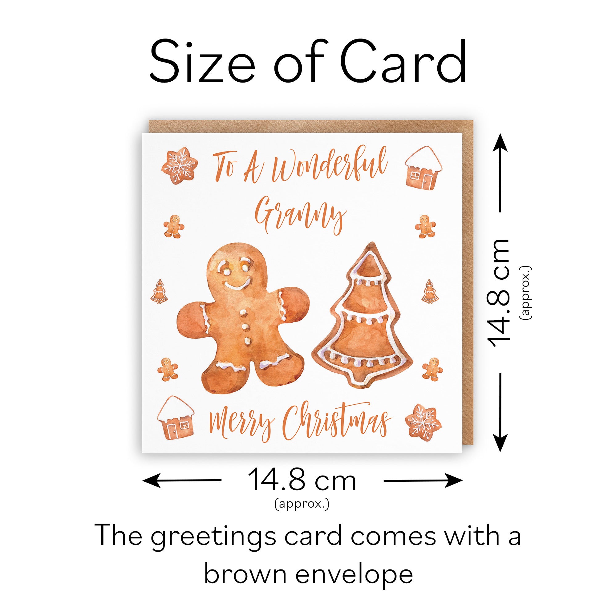 Granny Christmas Card Gingerbread - Default Title (TH02821)