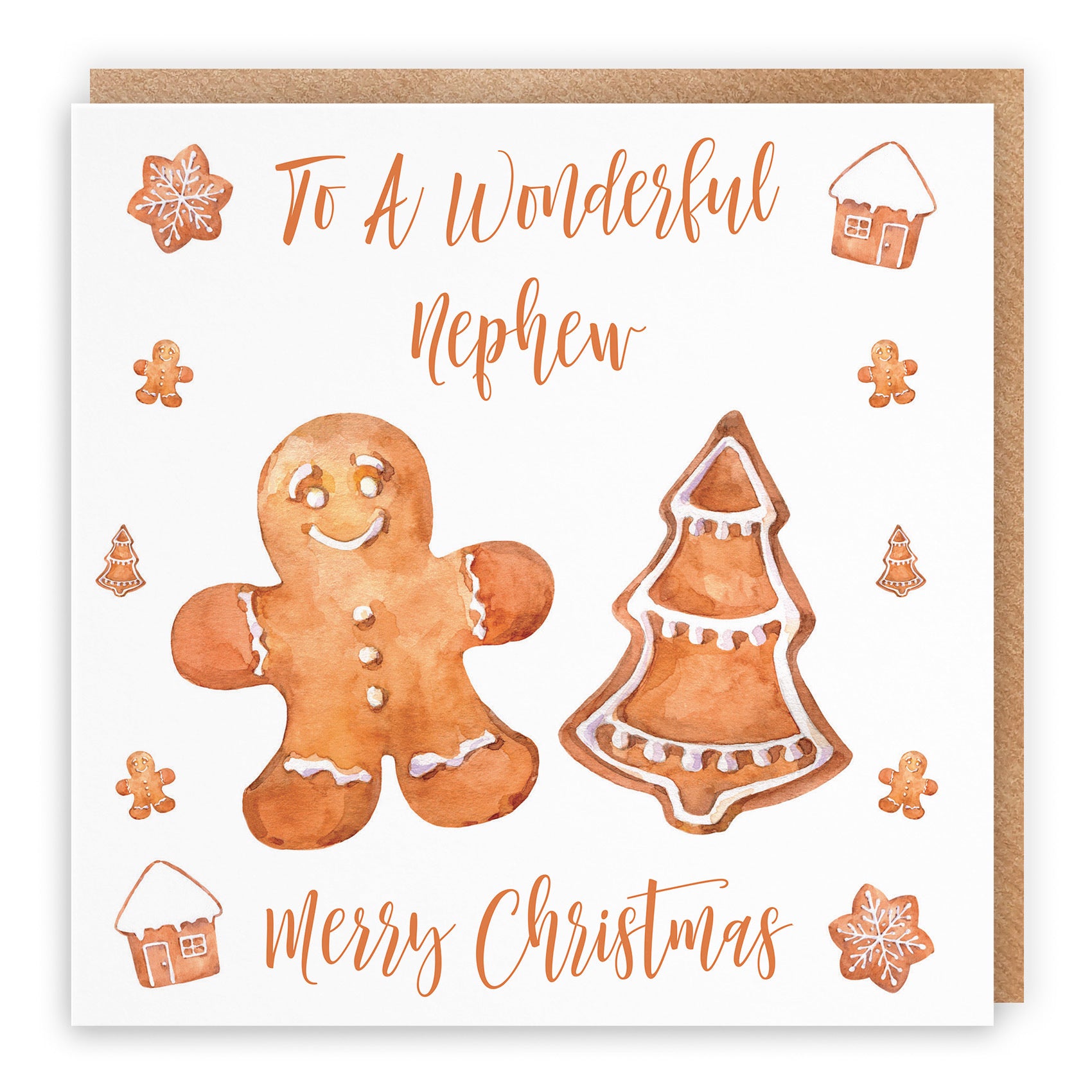 Nephew Christmas Card Gingerbread - Default Title (TH02827)