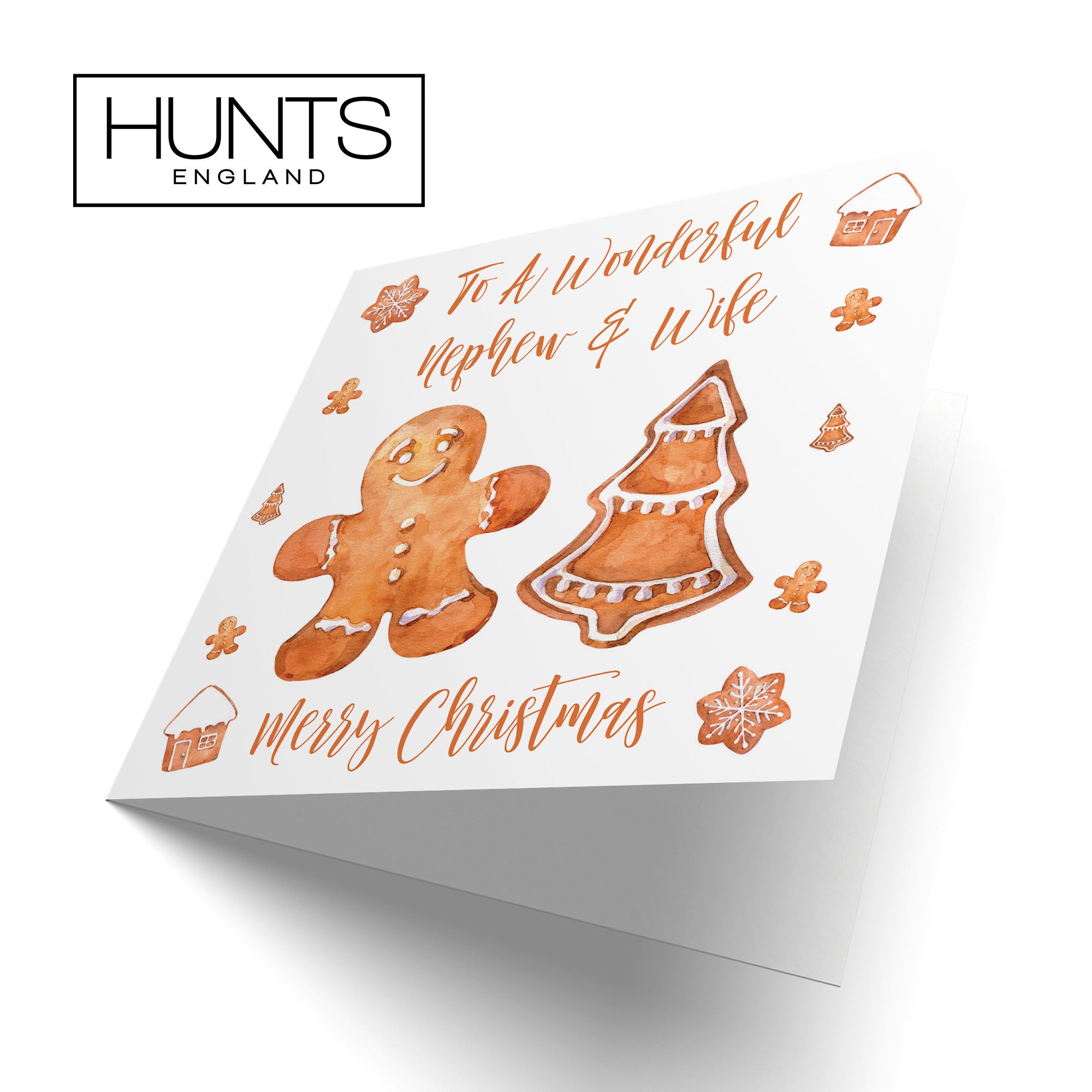 Nephew And Wife Christmas Card Gingerbread - Default Title (TH02828)