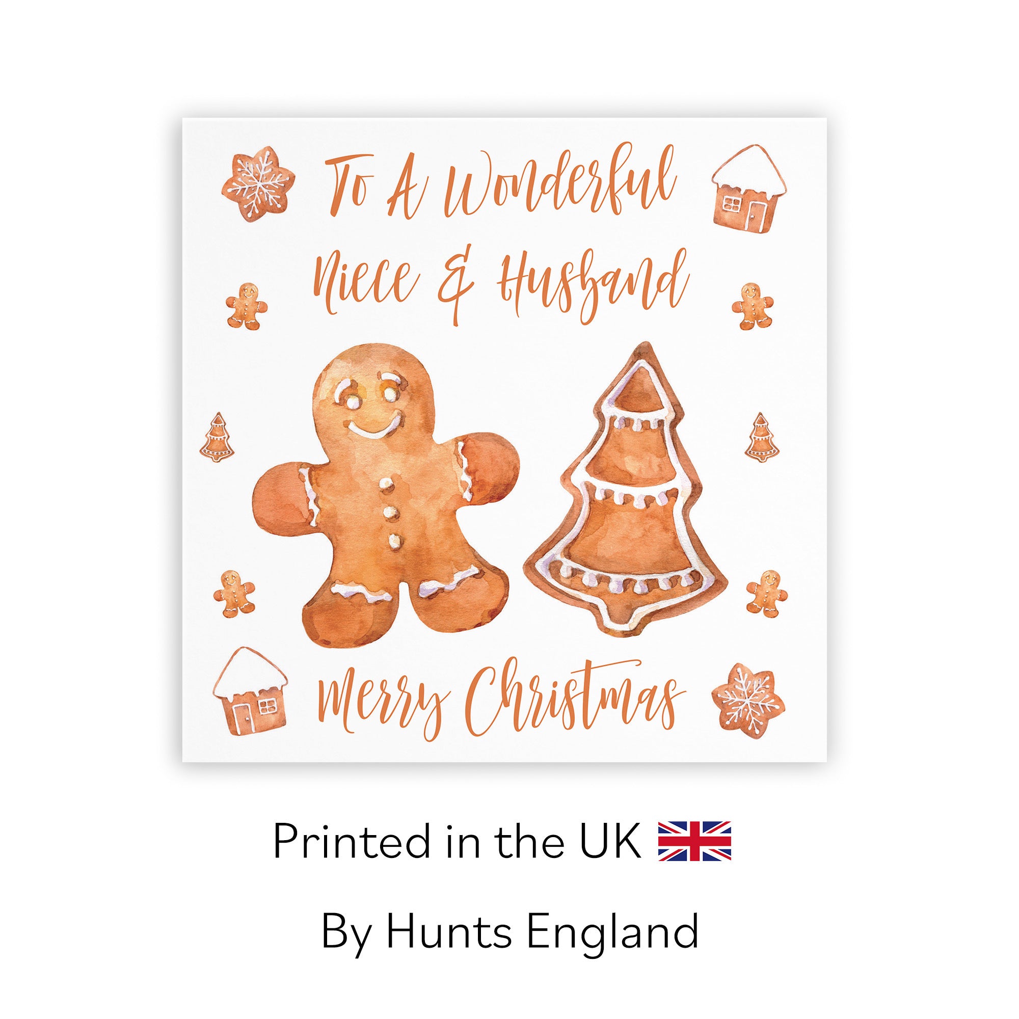 Niece And Husband Christmas Card Gingerbread - Default Title (TH02829)