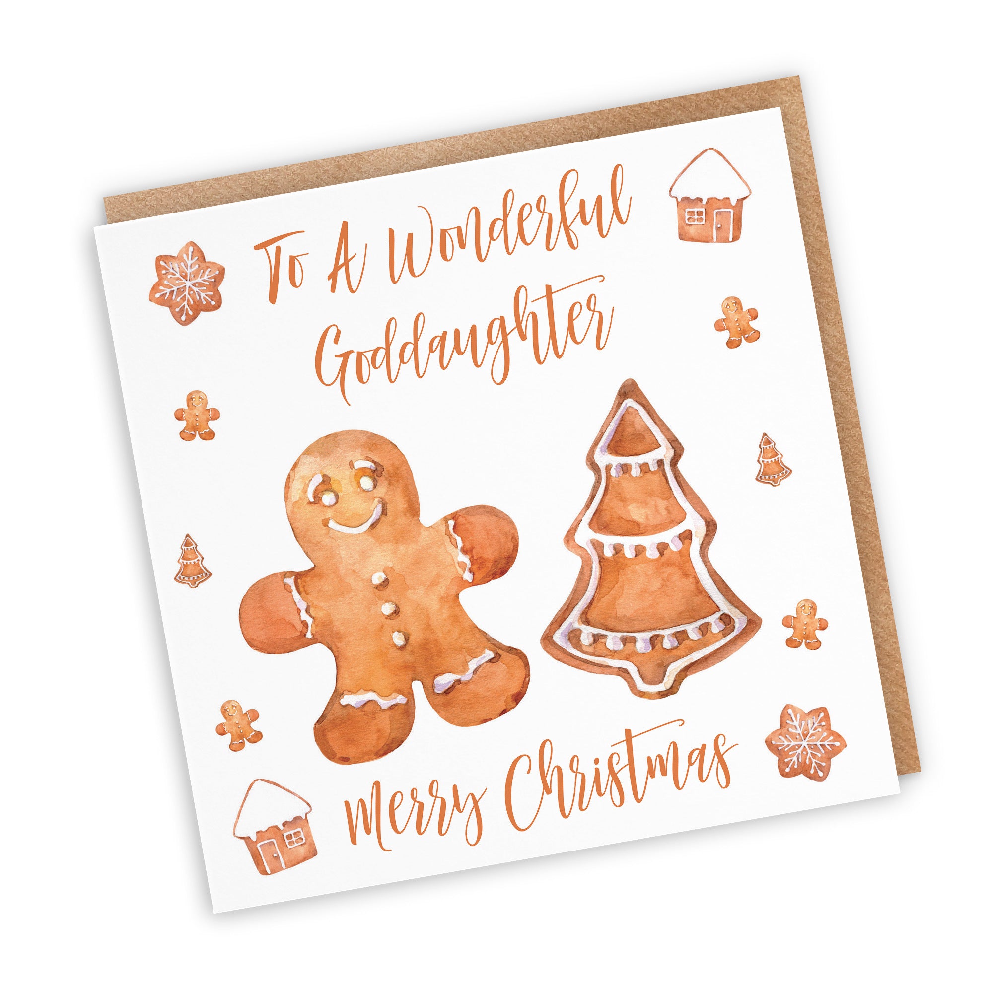 Goddaughter Christmas Card Gingerbread - Default Title (TH02830)