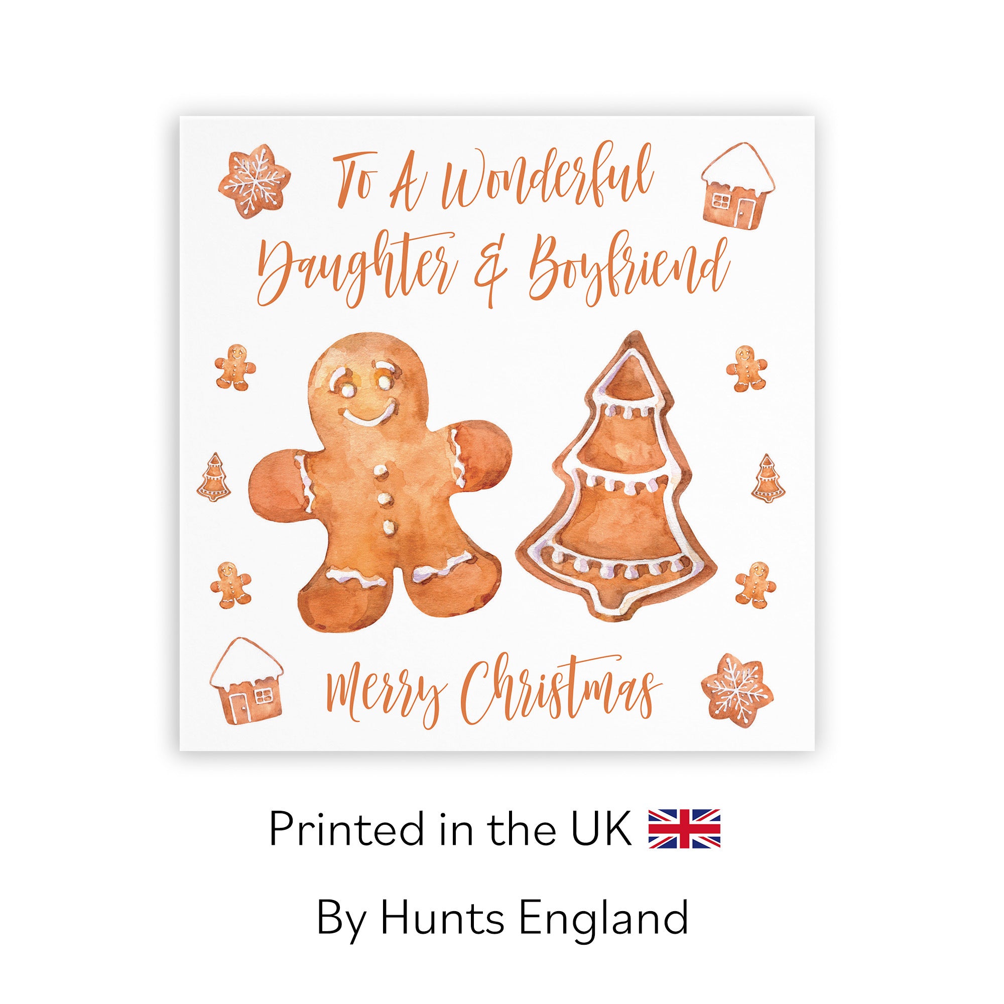 Daughter And Boyfriend Christmas Card Gingerbread - Default Title (TH02831)
