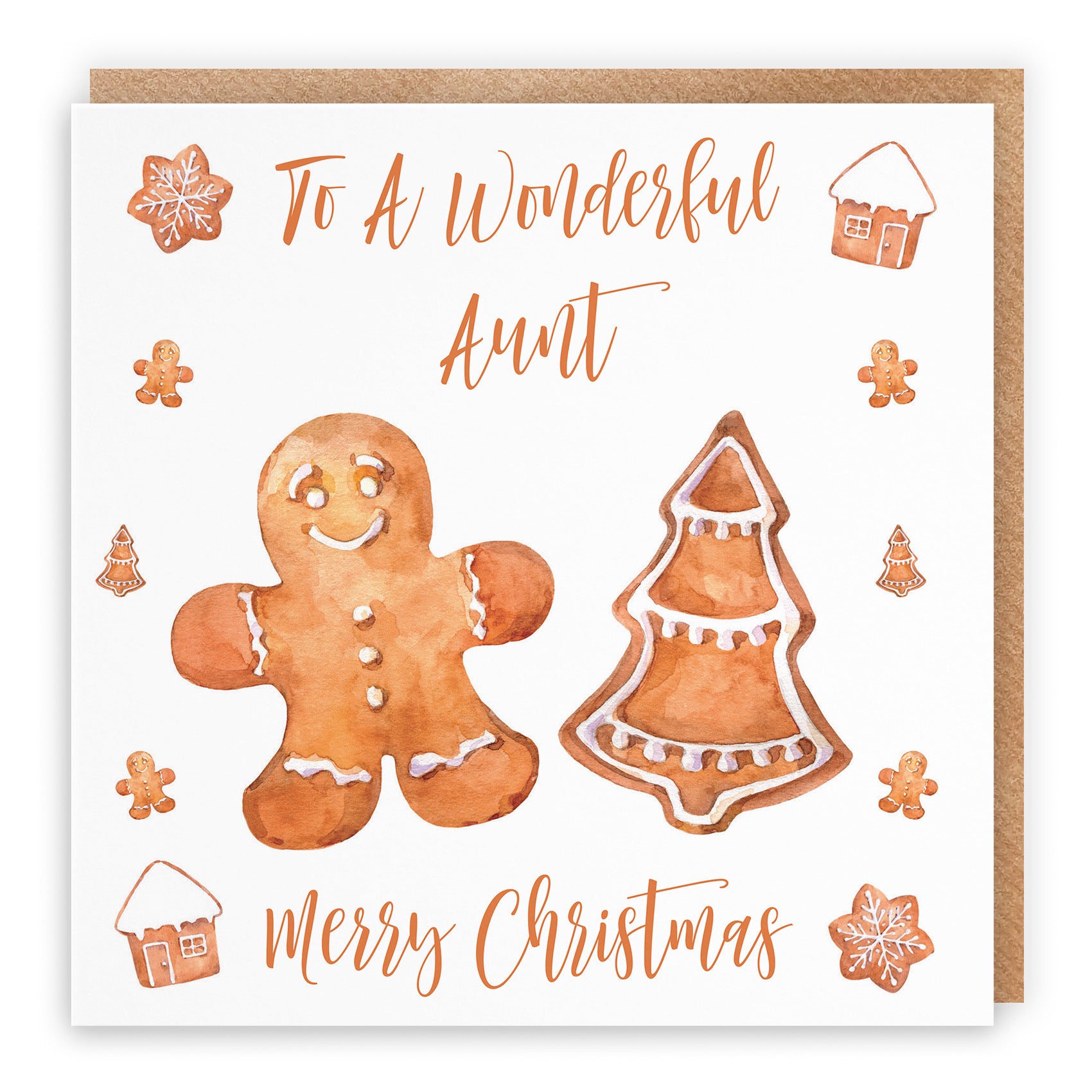 Aunt Christmas Card Gingerbread - Default Title (TH02836)