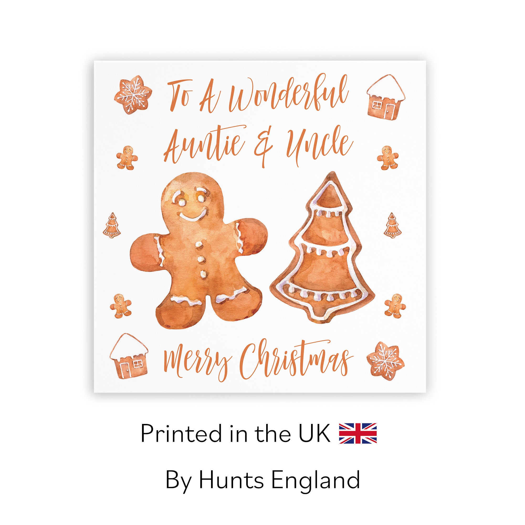 Auntie And Uncle Christmas Card Gingerbread - Default Title (TH02838)