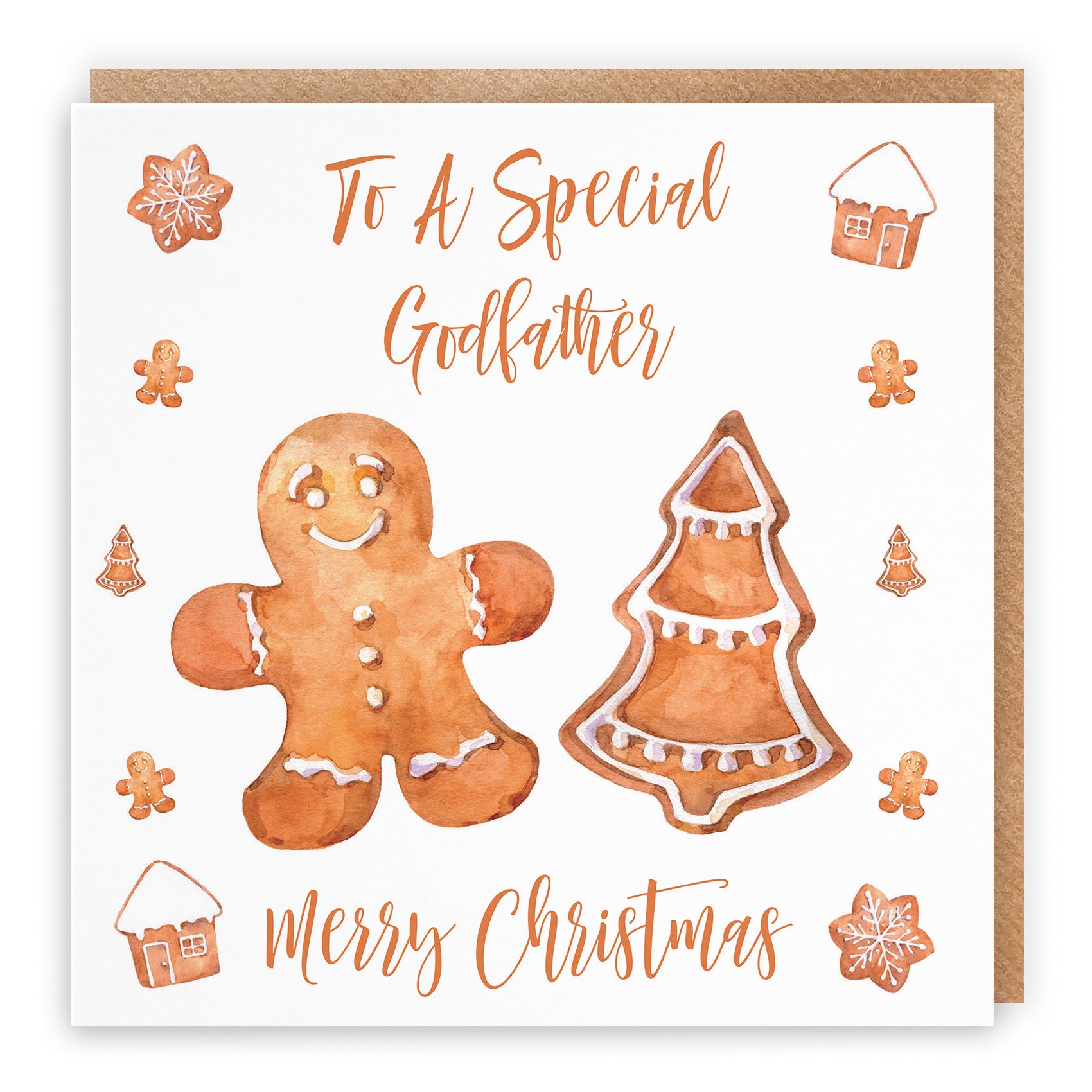 Godfather Christmas Card Gingerbread - Default Title (TH02844)