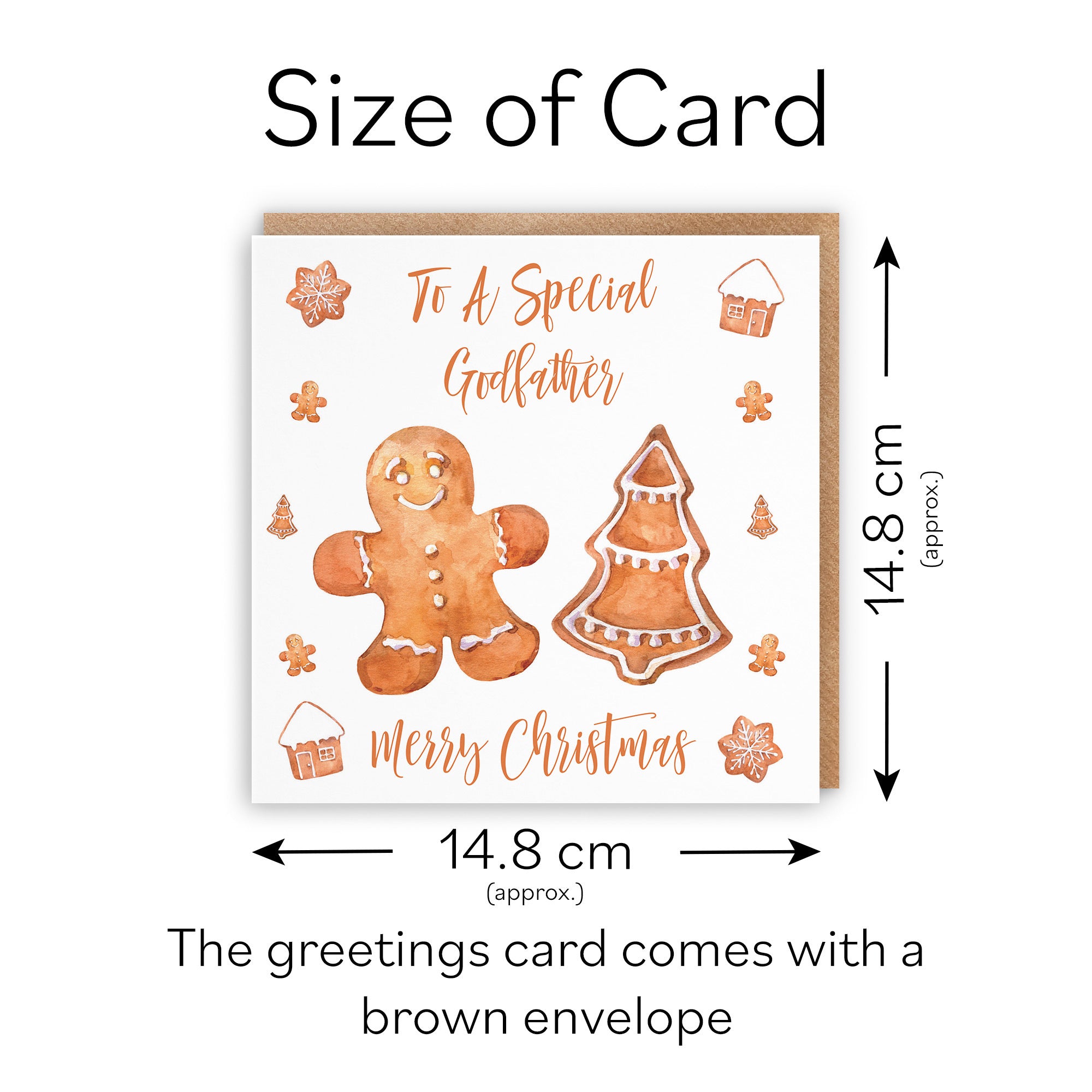 Godfather Christmas Card Gingerbread - Default Title (TH02844)