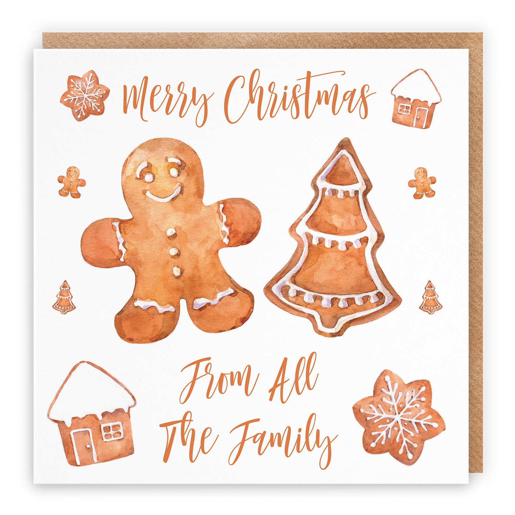 From All The Family Christmas Card Gingerbread - Default Title (TH02845)