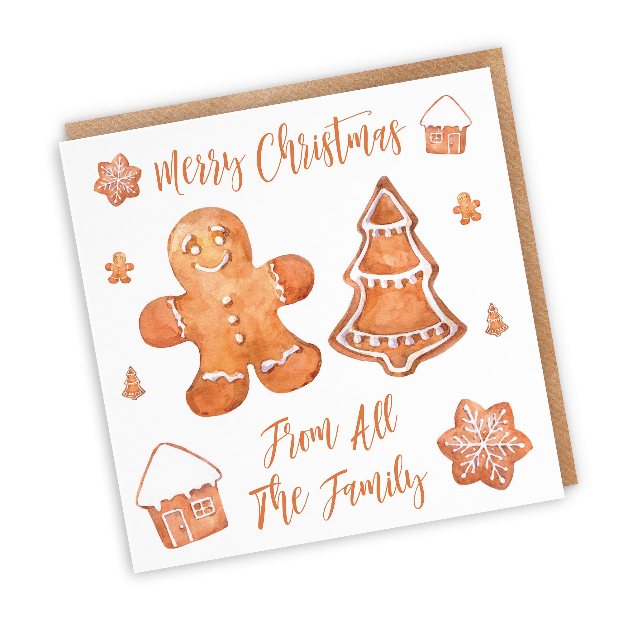 From All The Family Christmas Card Gingerbread - Default Title (TH02845)