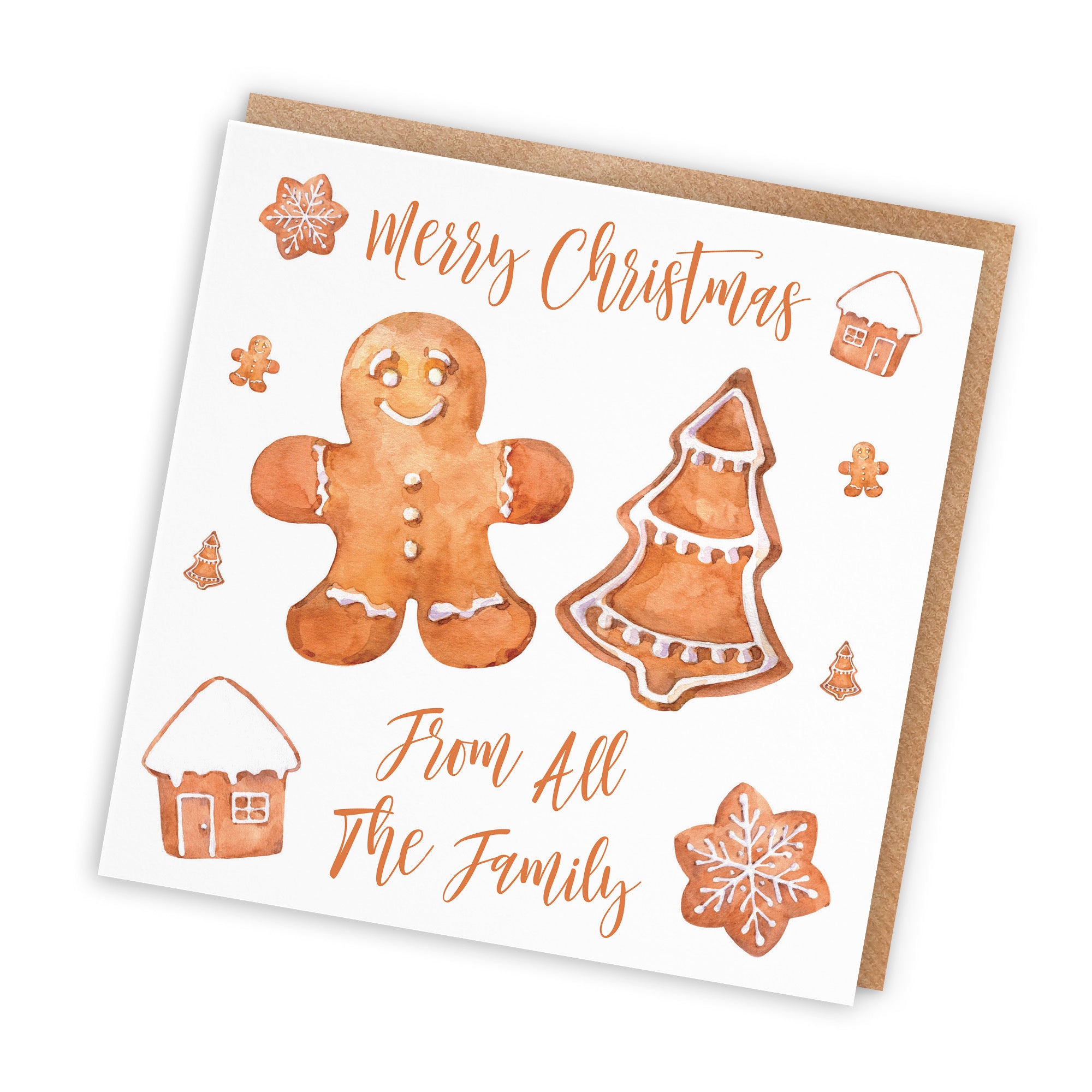 From All The Family Christmas Card Gingerbread - Default Title (TH02845)