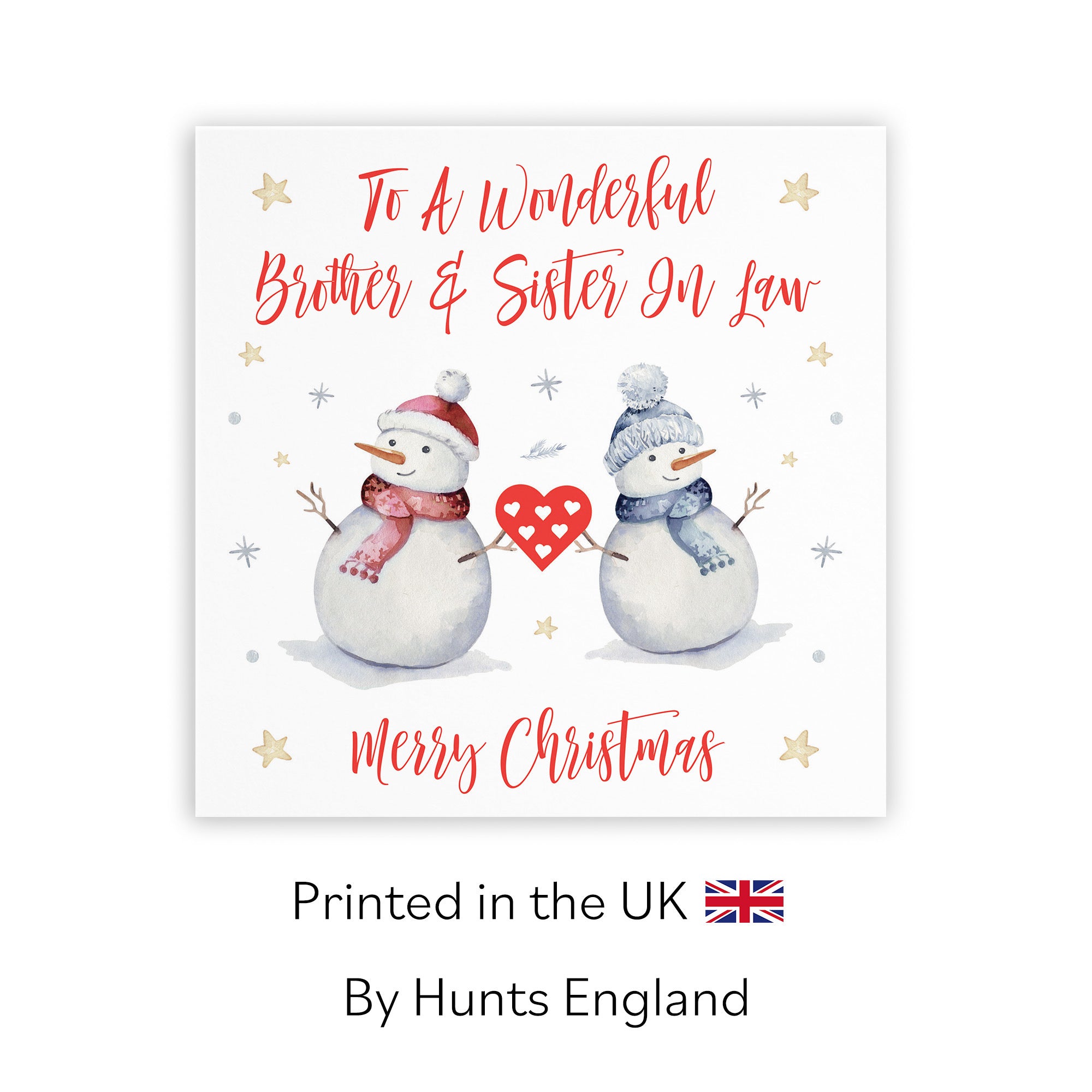 Brother And Sister In Law Christmas Card Snowman - Default Title (TH02847)