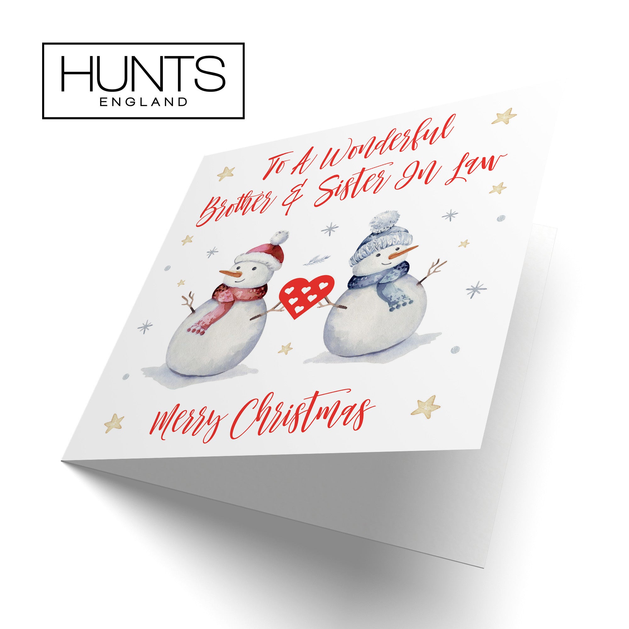 Brother And Sister In Law Christmas Card Snowman - Default Title (TH02847)