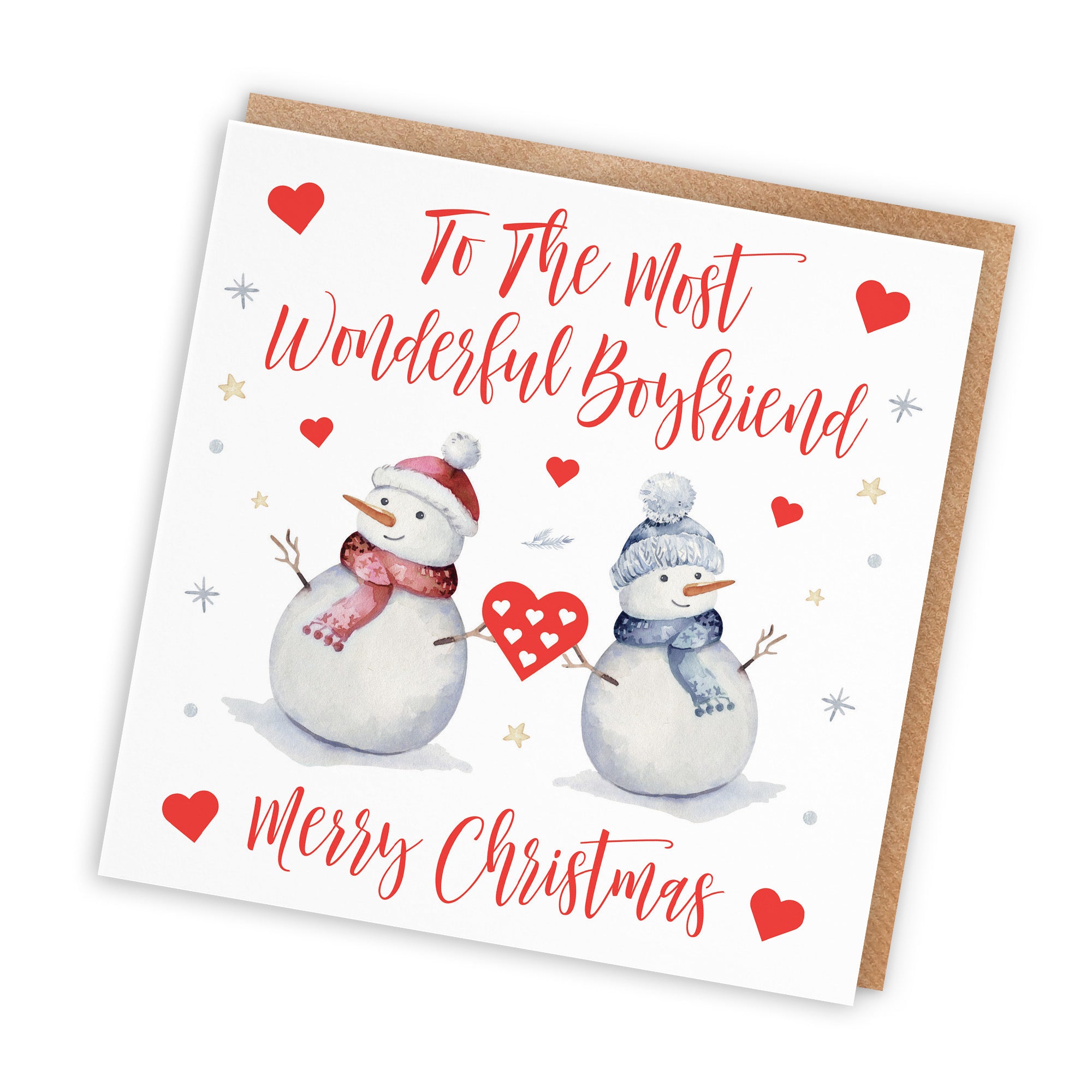 Boyfriend Christmas Card Snowman - Default Title (TH02849)