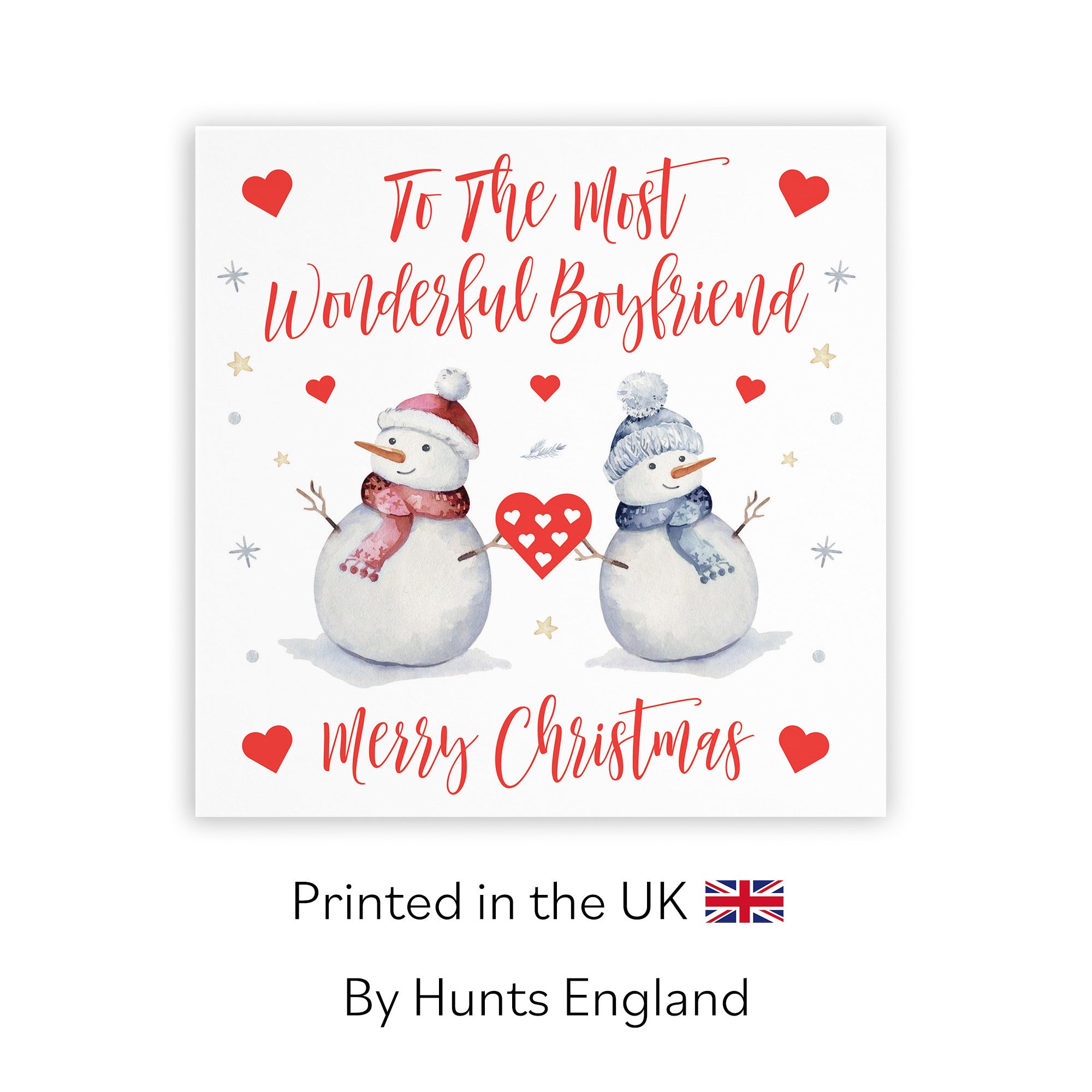 Boyfriend Christmas Card Snowman - Default Title (TH02849)