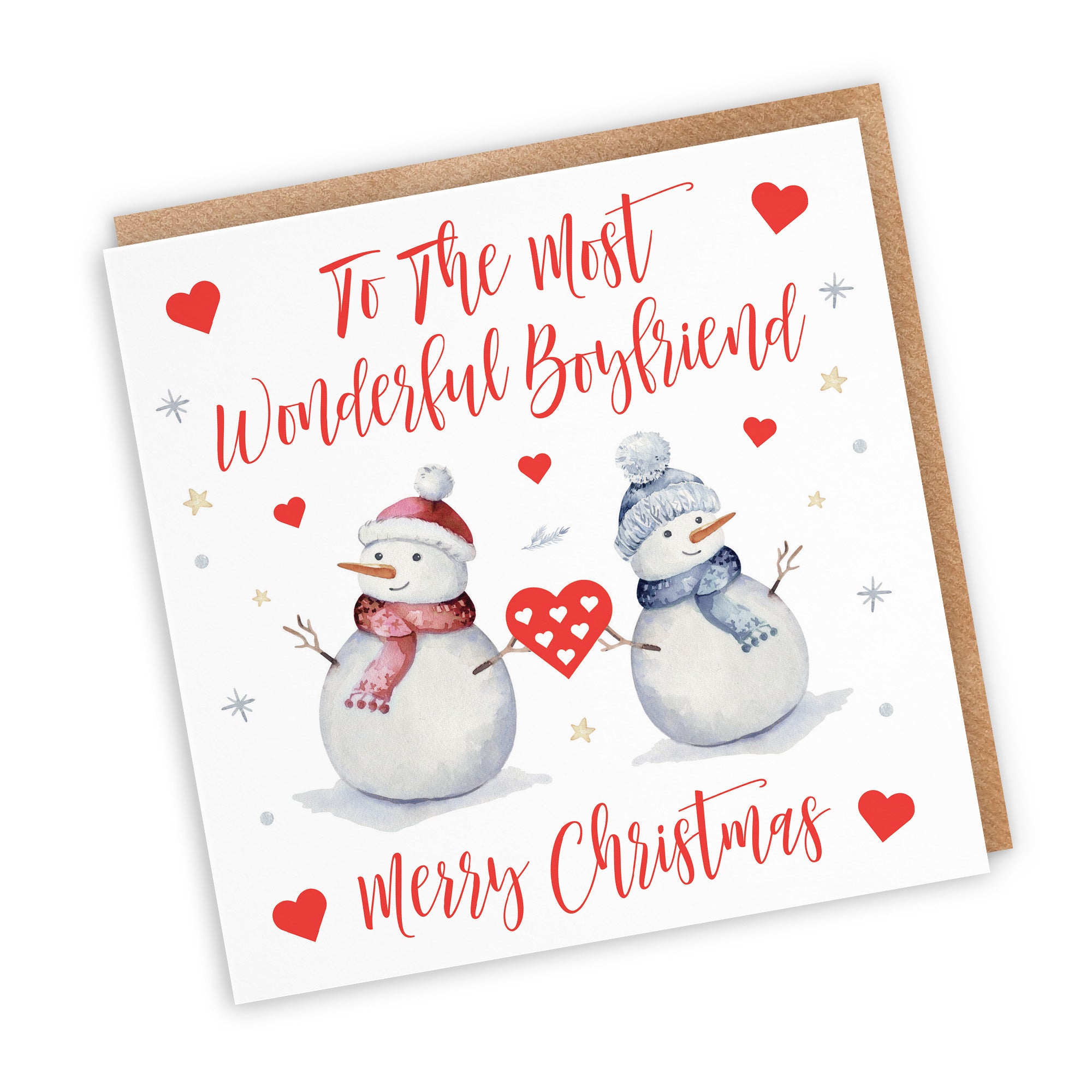 Boyfriend Christmas Card Snowman - Default Title (TH02849)