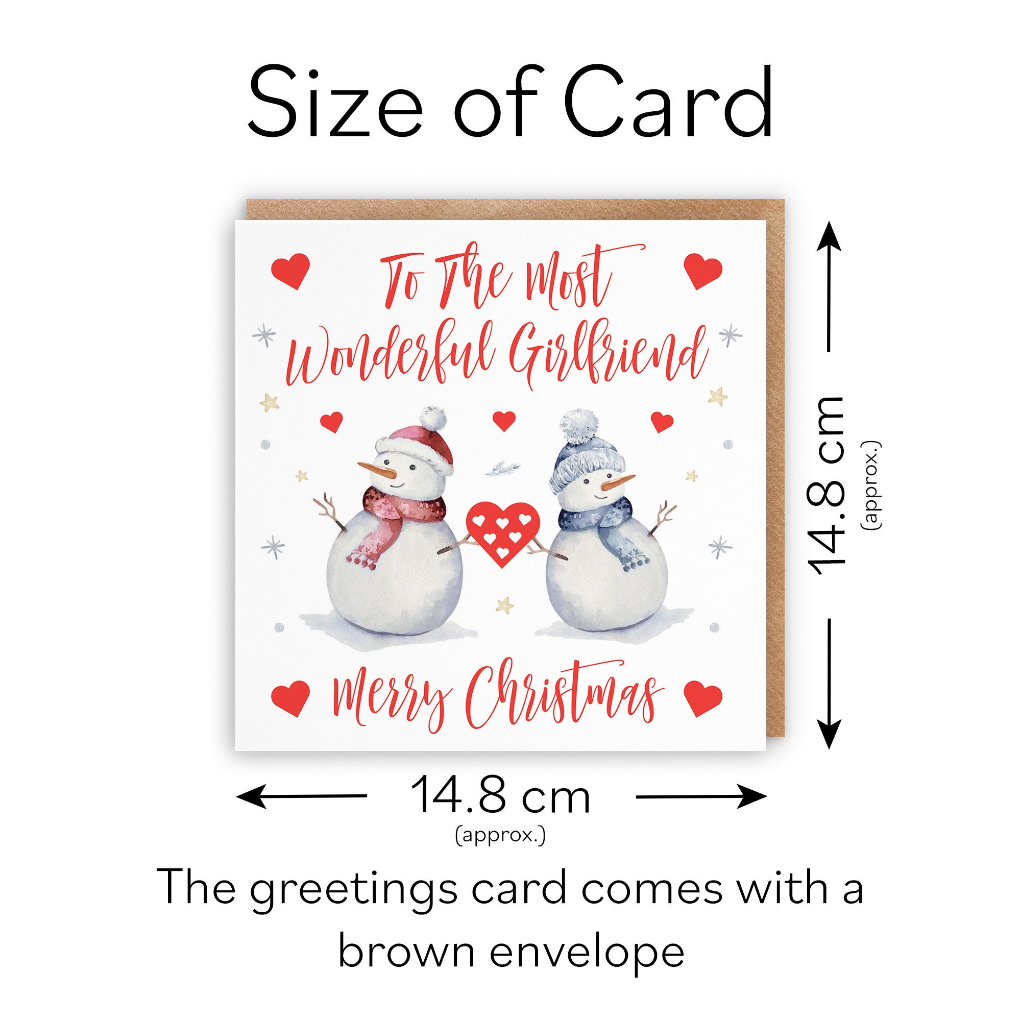 Girlfriend Christmas Card Snowman - Default Title (TH02850)