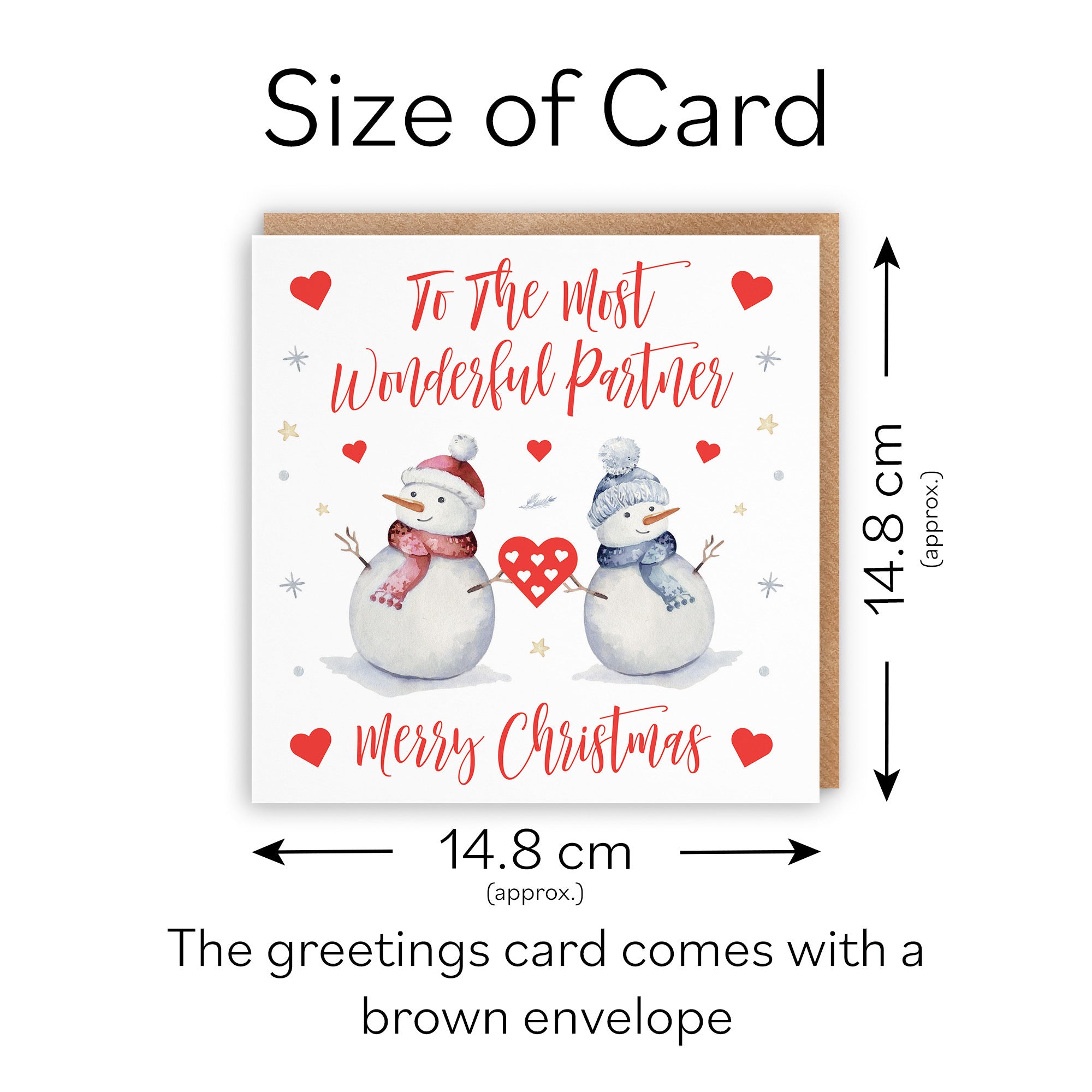 Partner Christmas Card Snowman - Default Title (TH02851)