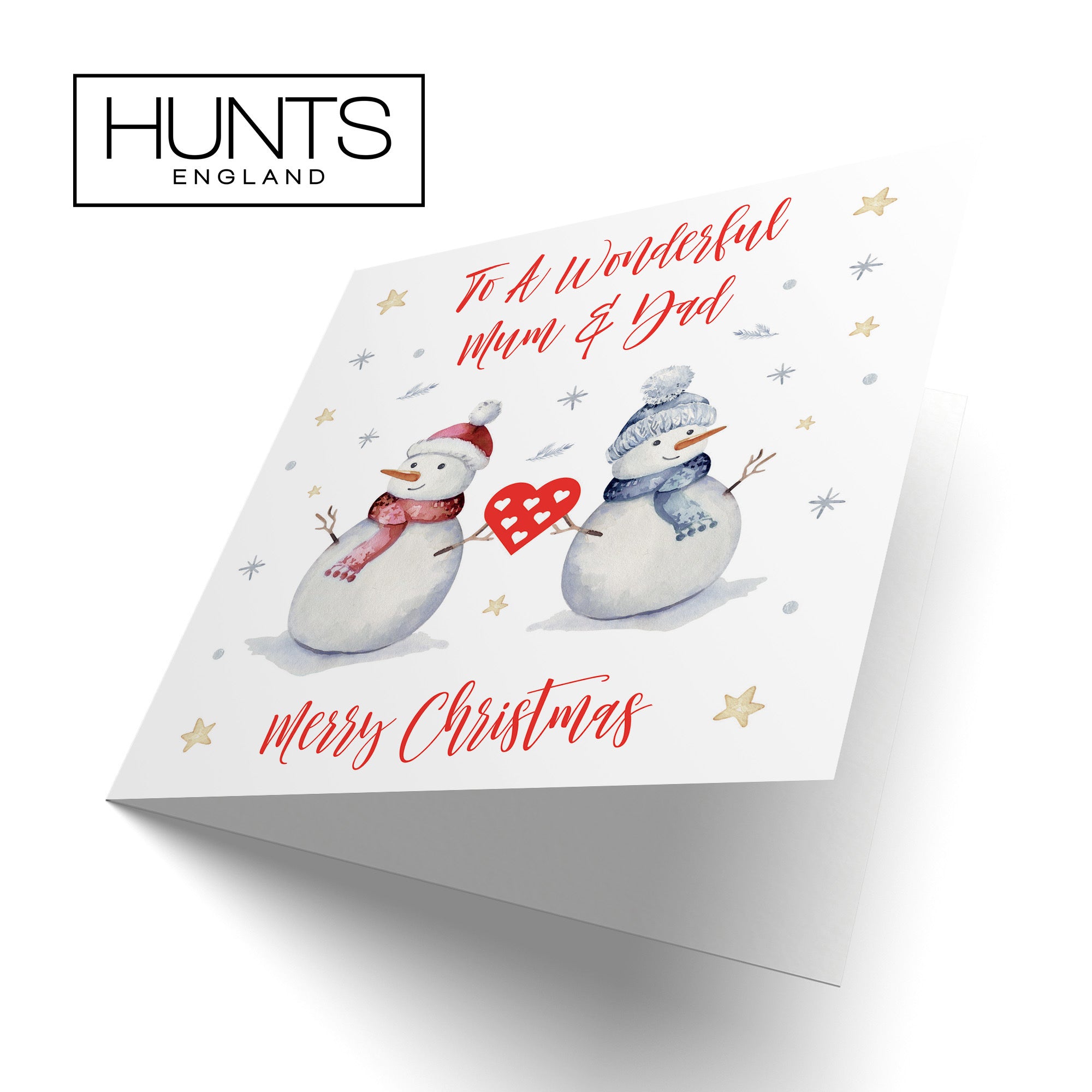 Mum And Dad Christmas Card Snowman - Default Title (TH02853)