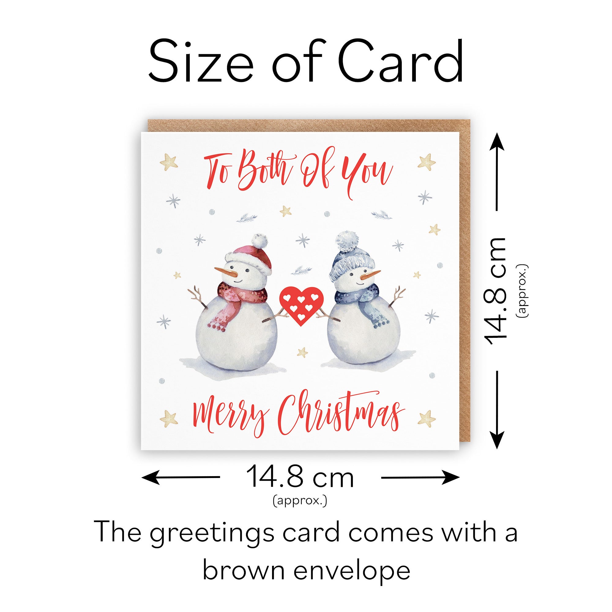 Both Of You Christmas Card Snowman - Default Title (TH02854)