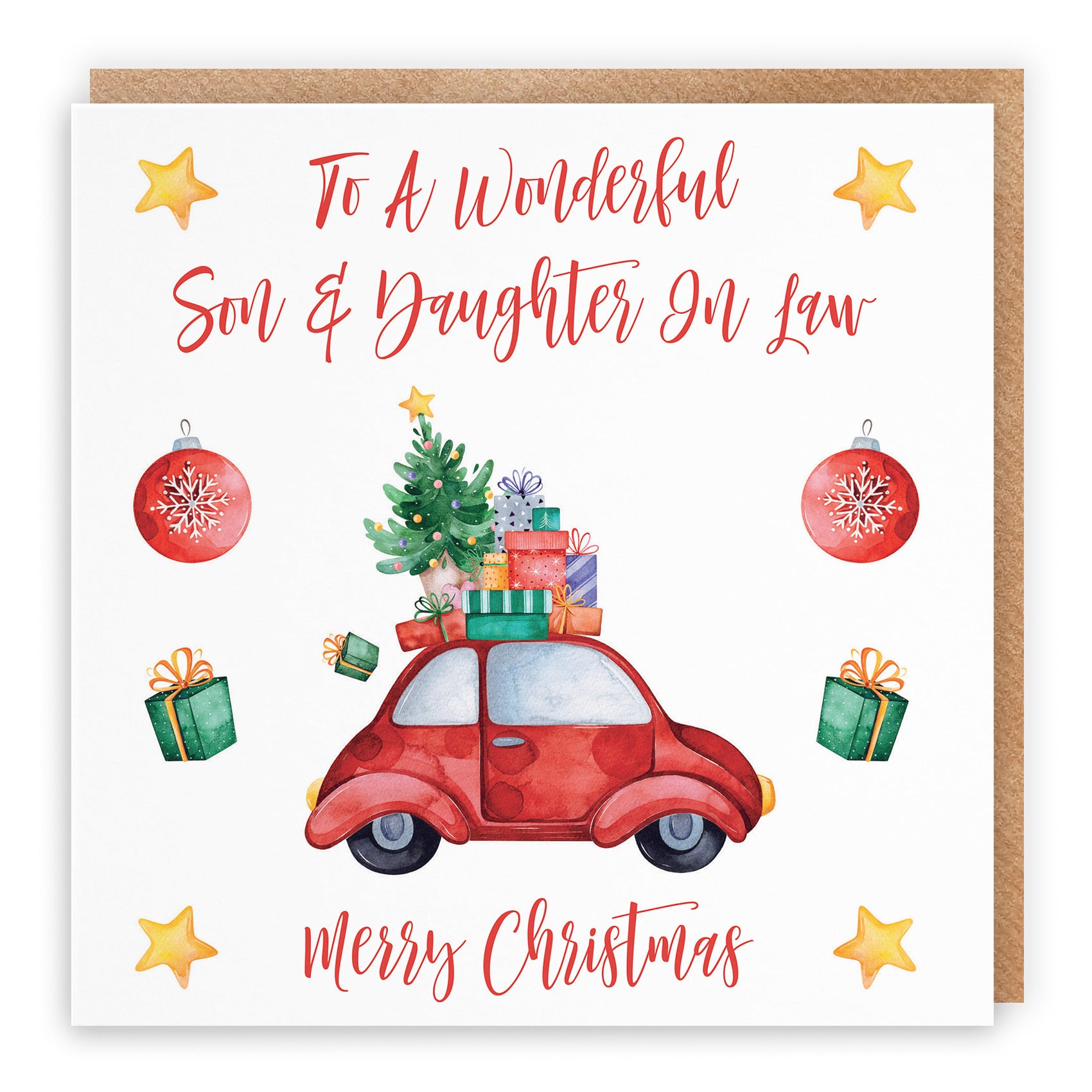 Son And Daughter In Law Card Christmas Holiday - Default Title (TH02855)