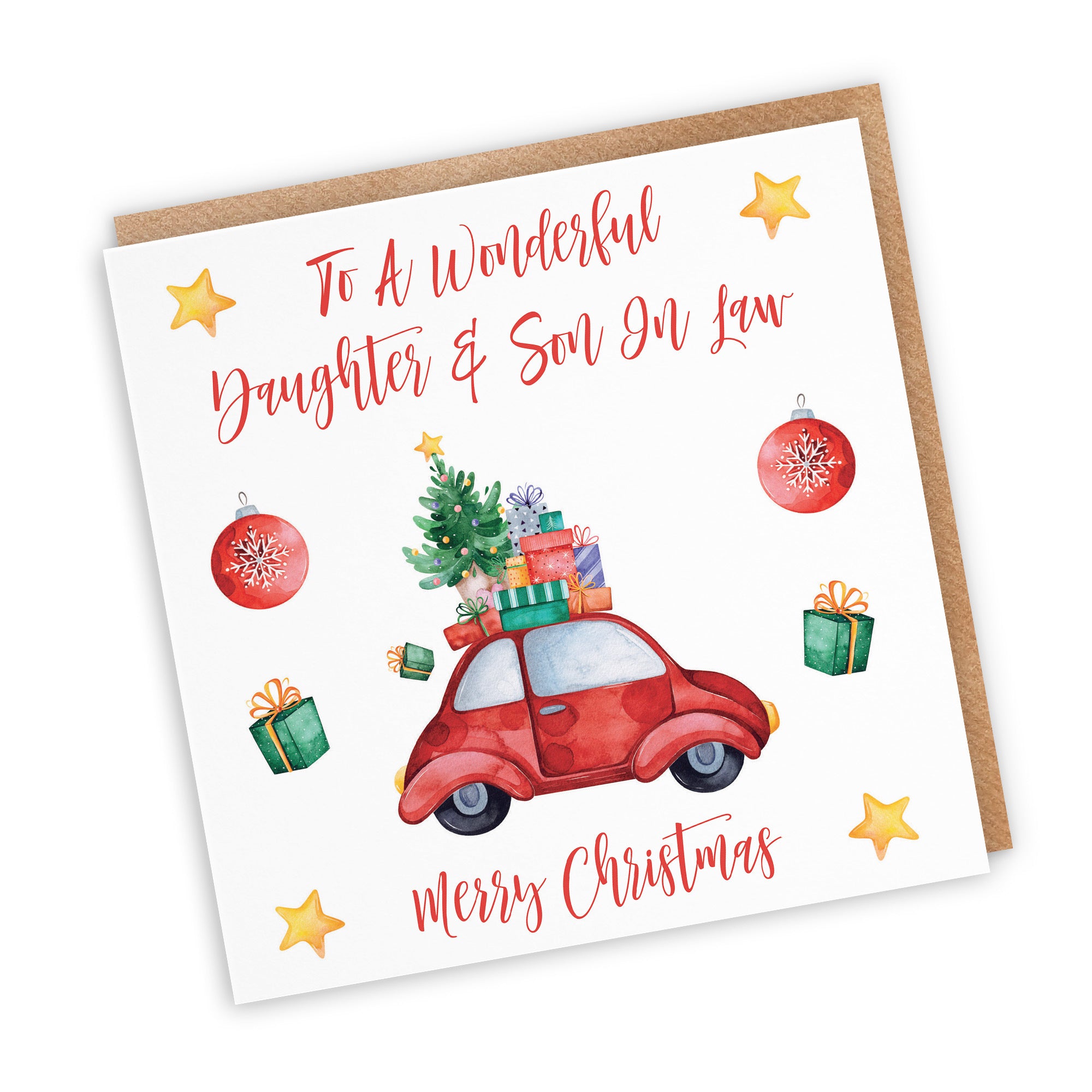 Daughter And Son In Law Card Christmas Holiday - Default Title (TH02856)