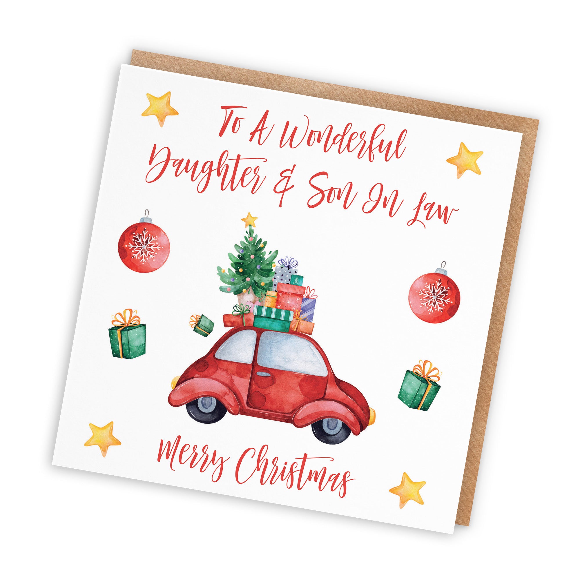Daughter And Son In Law Card Christmas Holiday - Default Title (TH02856)