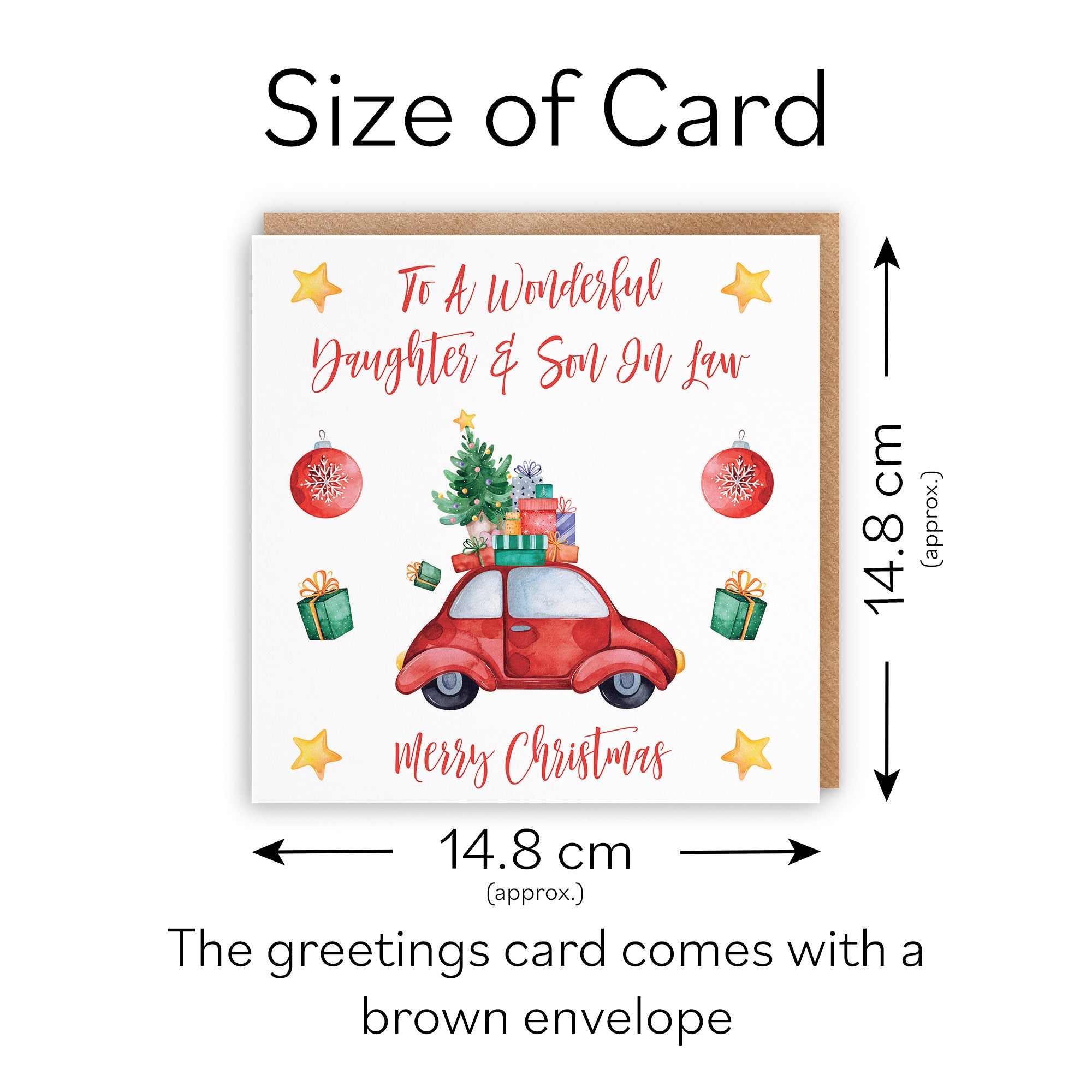 Daughter And Son In Law Card Christmas Holiday - Default Title (TH02856)