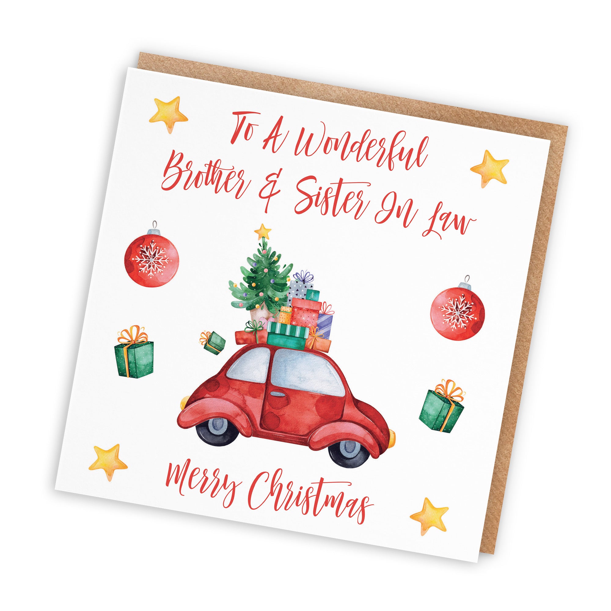 Brother And Sister In Law Card Christmas Holiday - Default Title (TH02857)