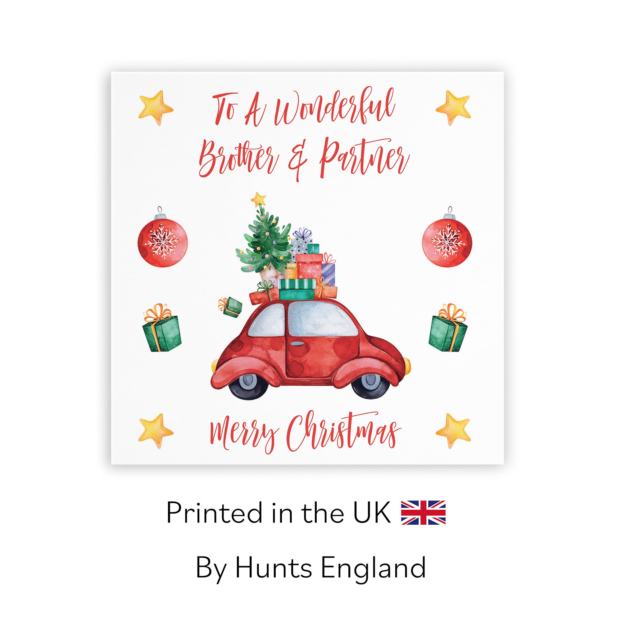 Brother And Partner Card Christmas Holiday - Default Title (TH02858)
