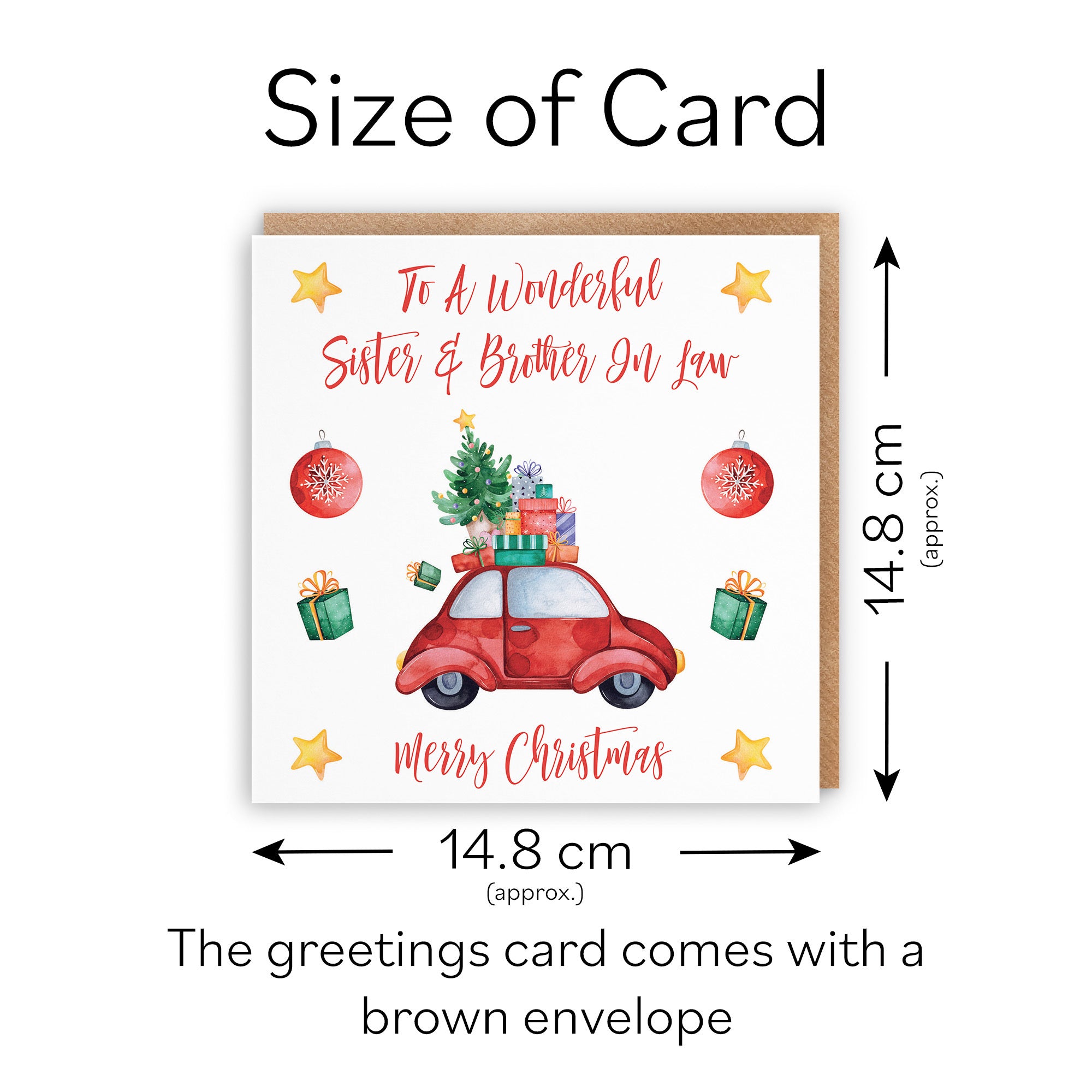 Sister And Brother In Law Card Christmas Holiday - Default Title (TH02861)