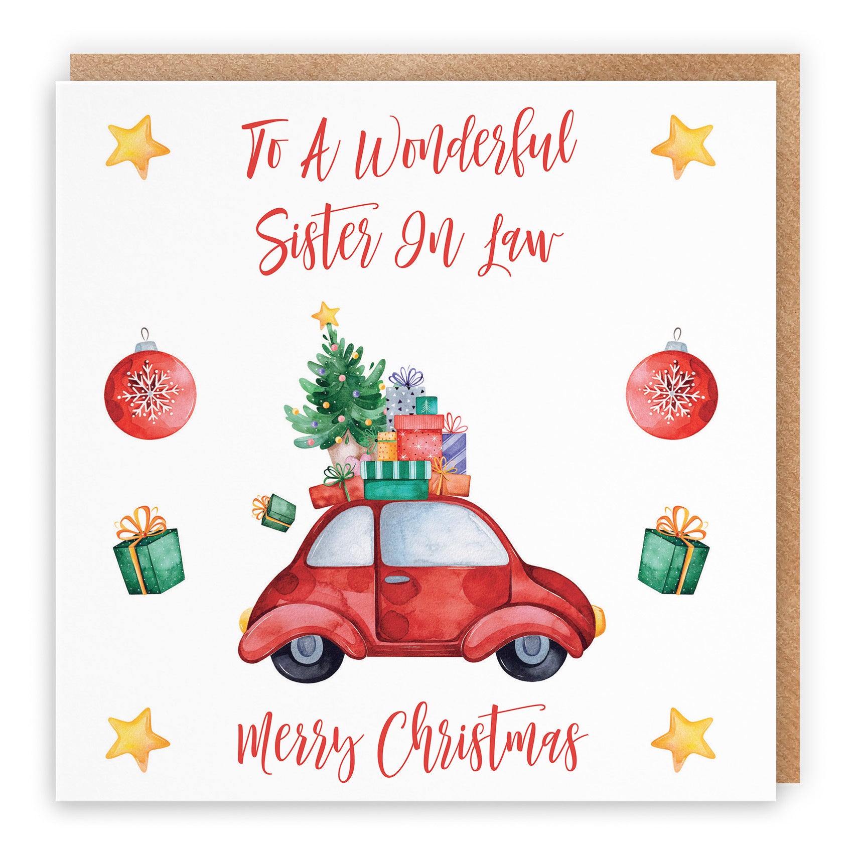 Sister In Law Card Christmas Holiday - Default Title (TH02864)