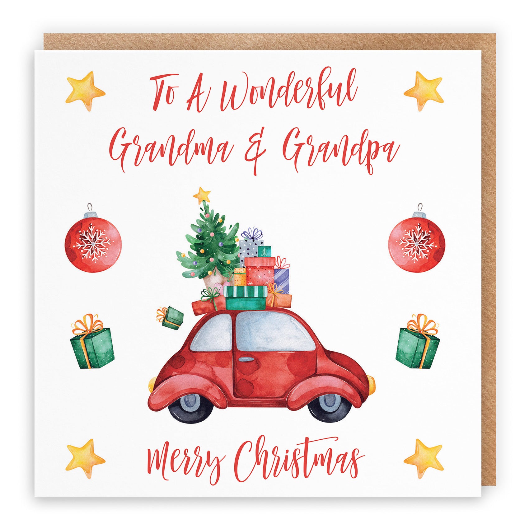 Grandma And Grandpa Card Christmas Holiday - Default Title (TH02867)