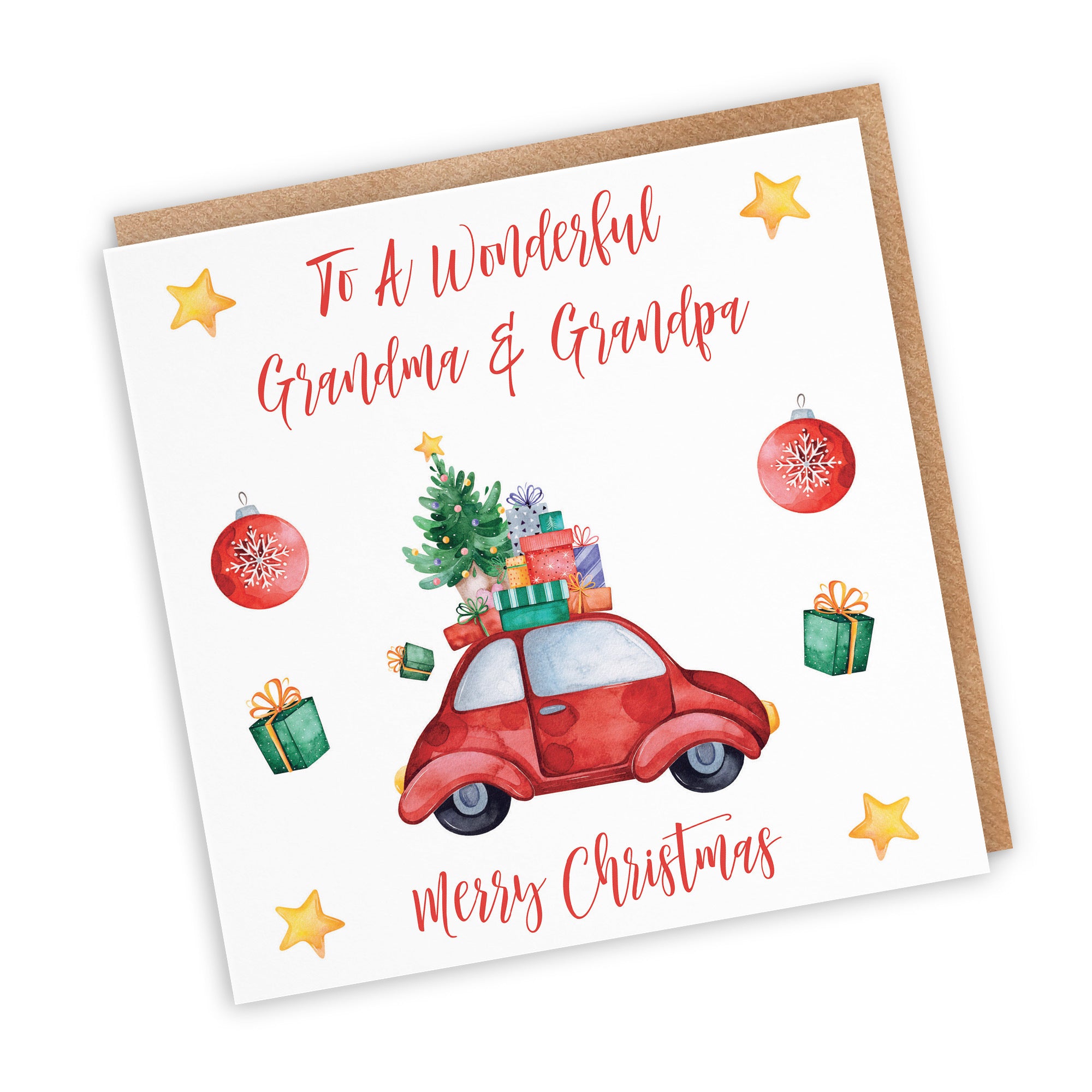 Grandma And Grandpa Card Christmas Holiday - Default Title (TH02867)
