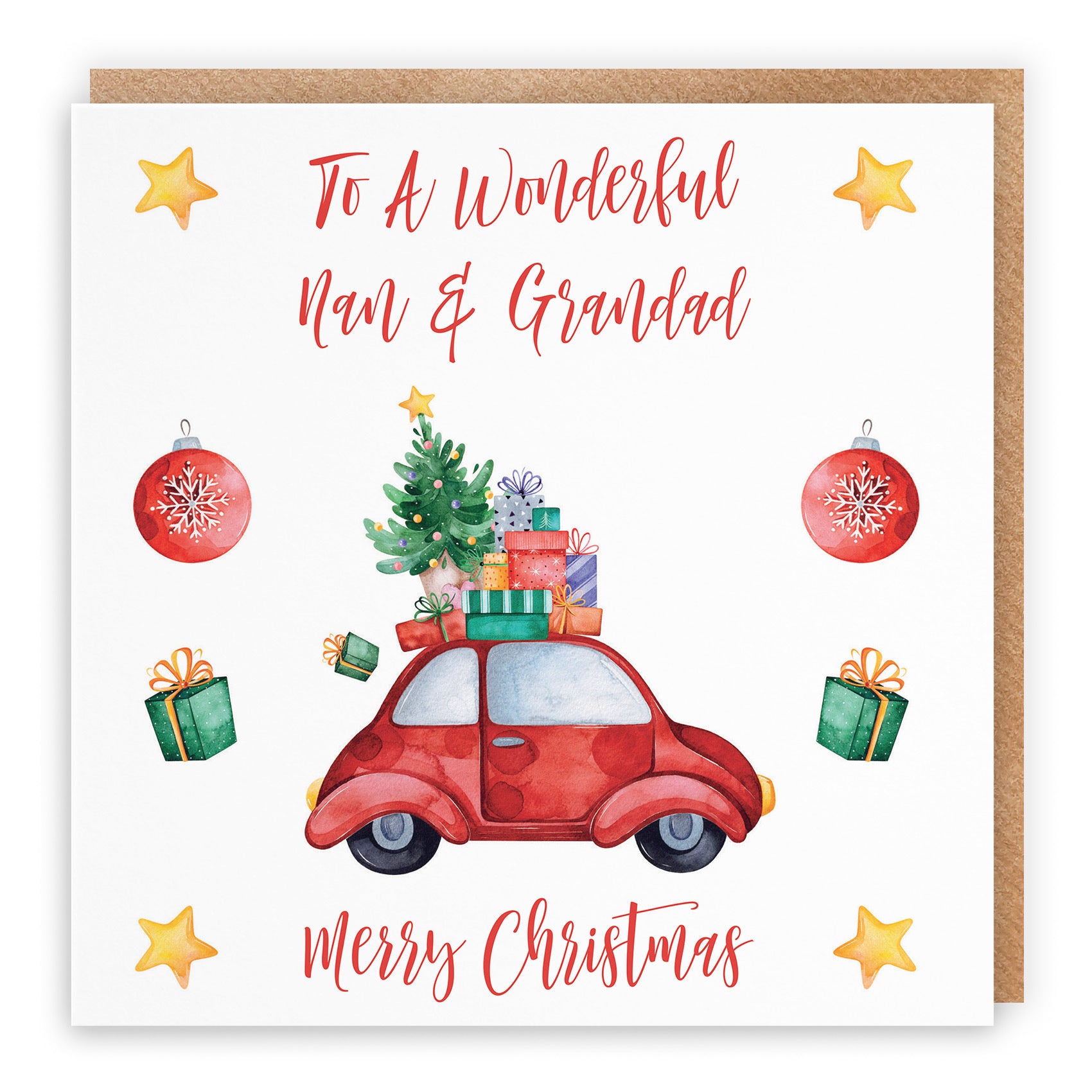 Nan And Grandad Card Christmas Holiday - Default Title (TH02869)
