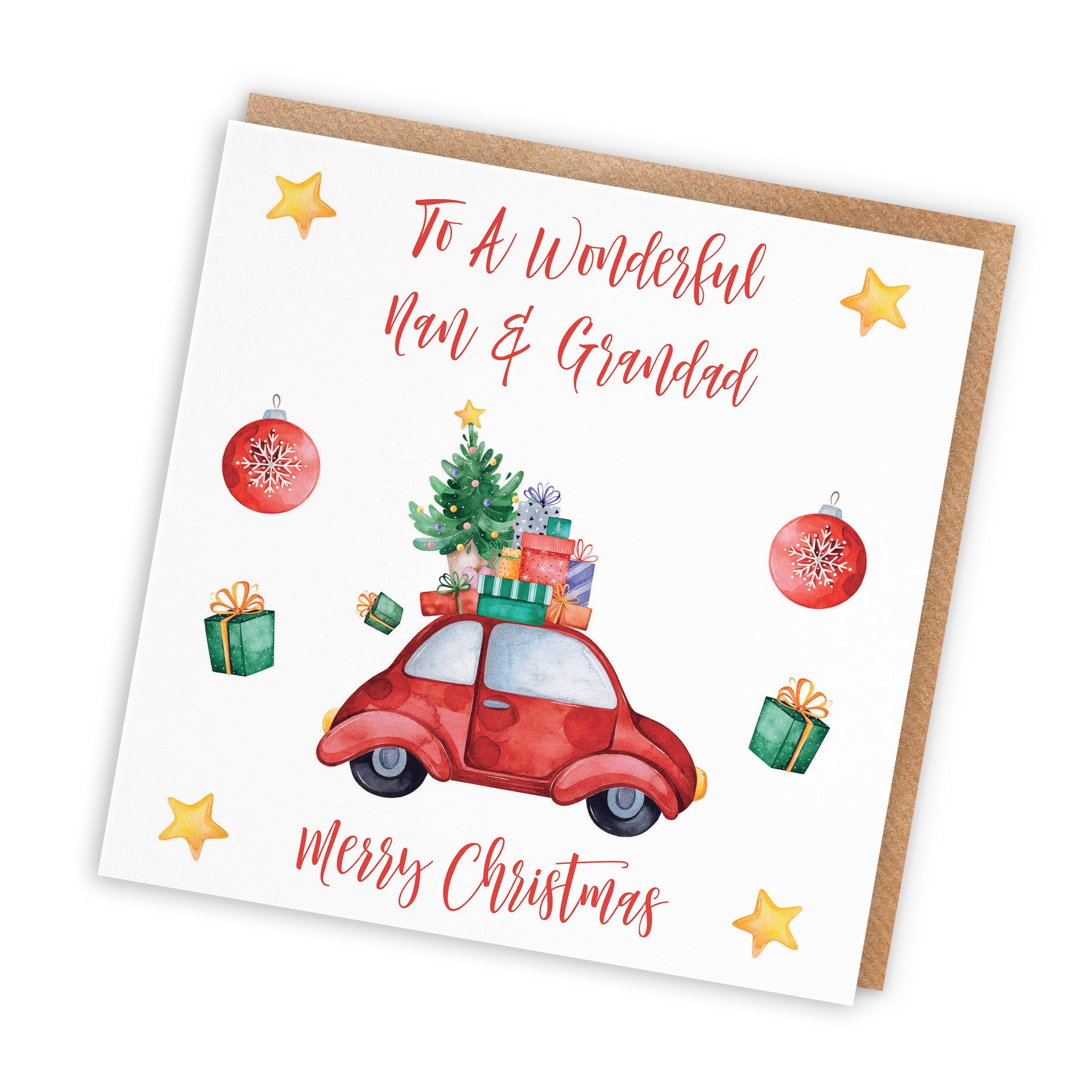 Nan And Grandad Card Christmas Holiday - Default Title (TH02869)