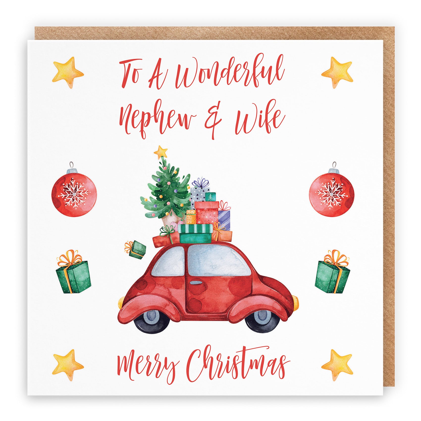 Nephew And Wife Card Christmas Holiday - Default Title (TH02880)