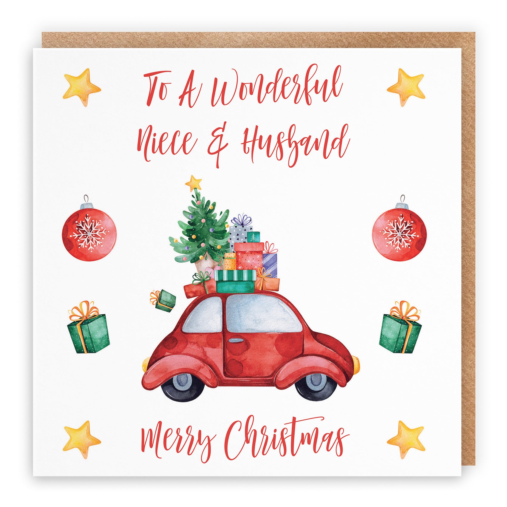 Niece And Husband Card Christmas Holiday - Default Title (TH02881)