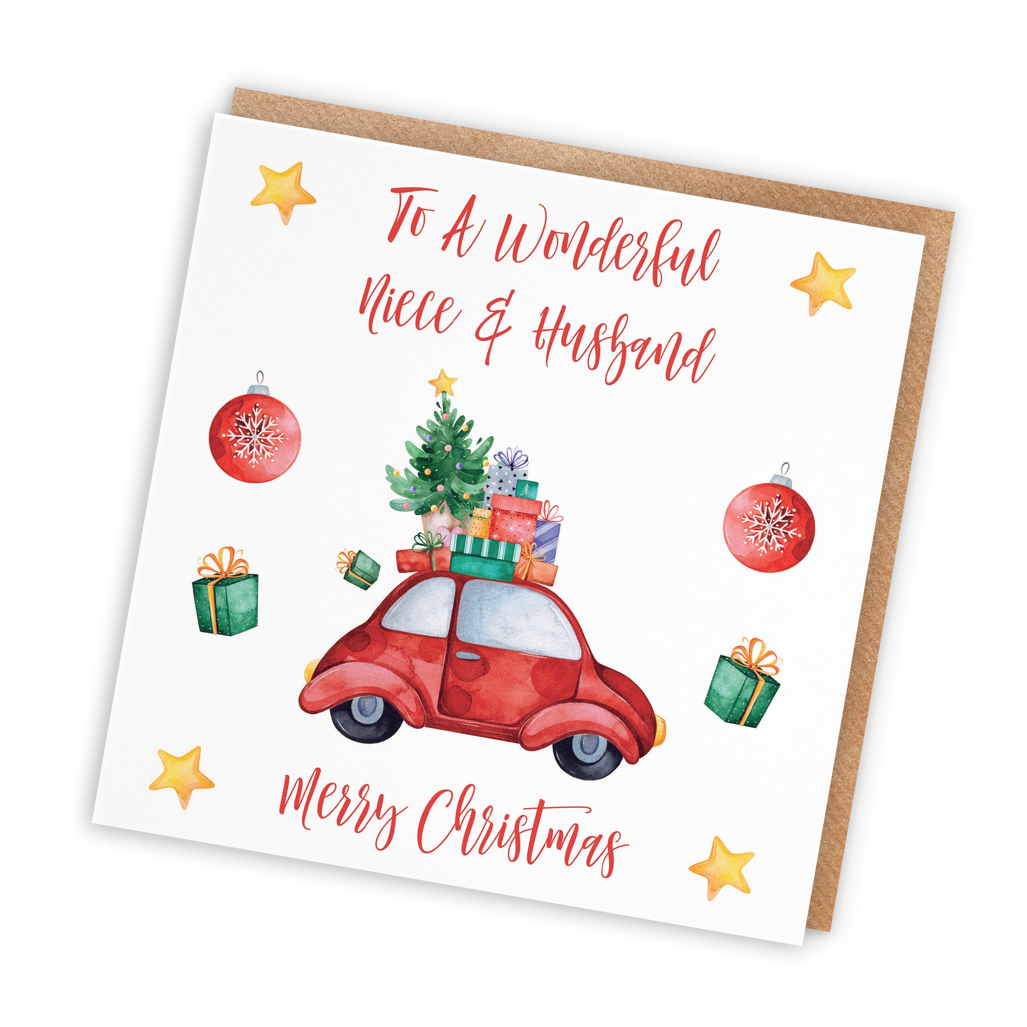 Niece And Husband Card Christmas Holiday - Default Title (TH02881)