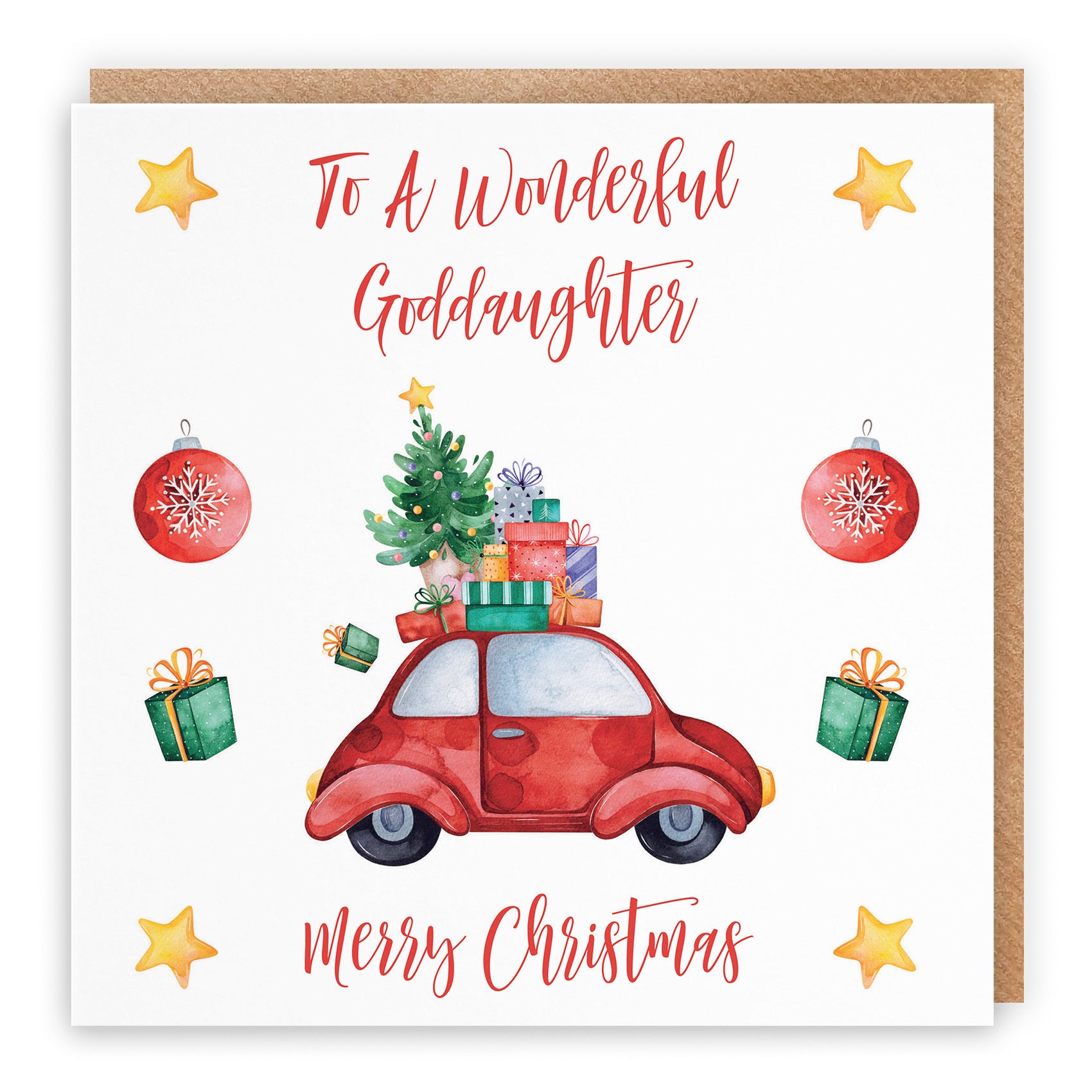 Goddaughter Card Christmas Holiday - Default Title (TH02883)