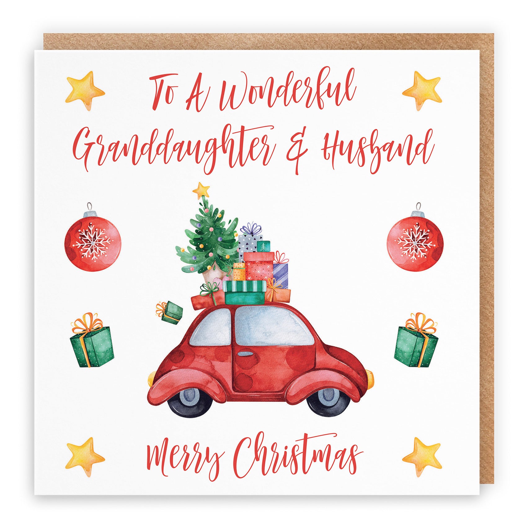 Granddaughter And Husband Card Christmas Holiday - Default Title (TH02885)