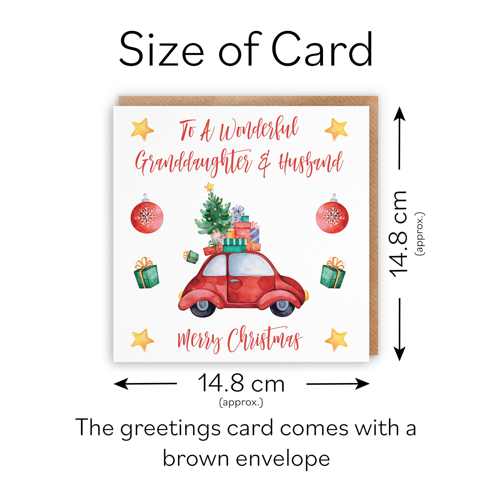 Granddaughter And Husband Card Christmas Holiday - Default Title (TH02885)