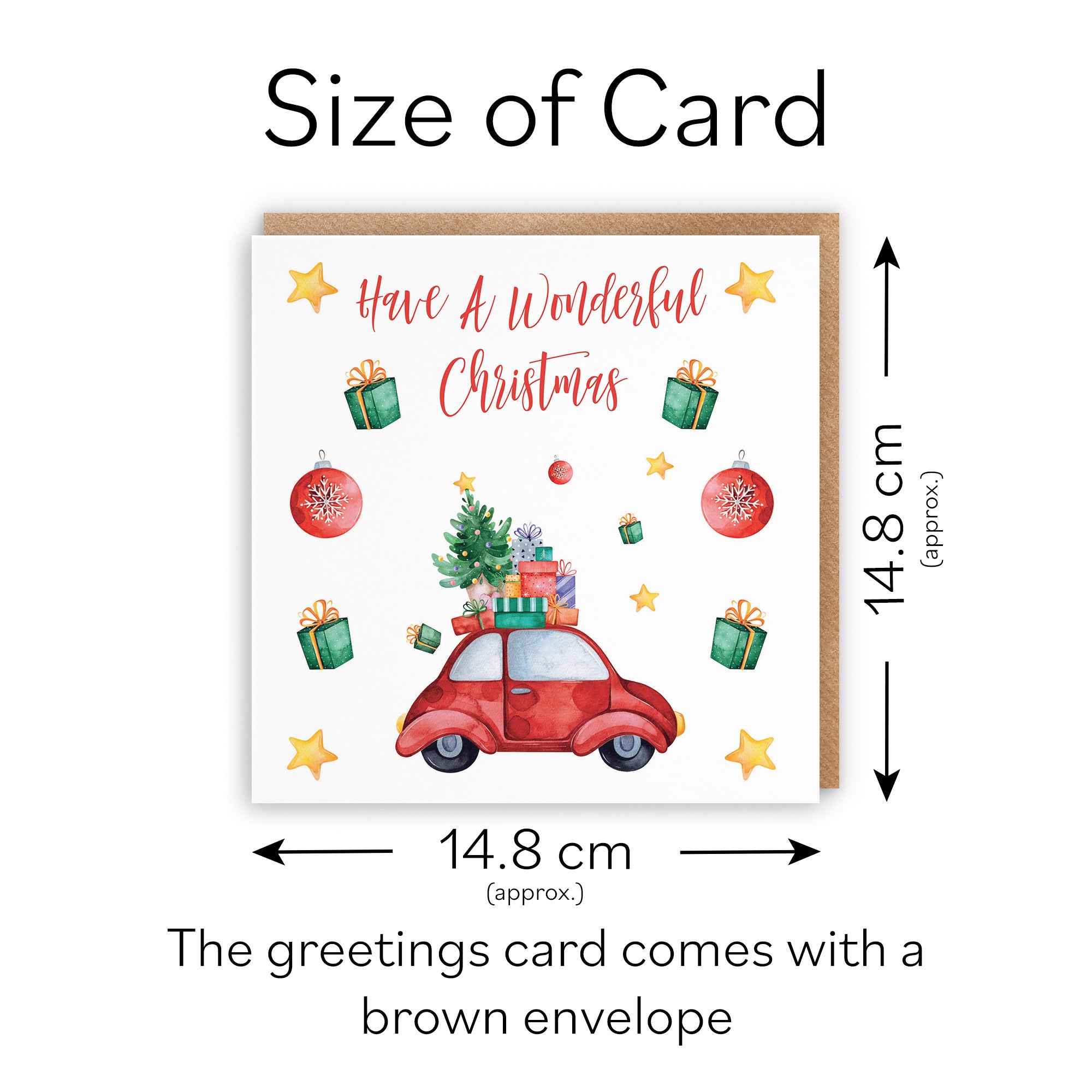 Individual Christmas Card Christmas Holiday - Default Title (TH02899)