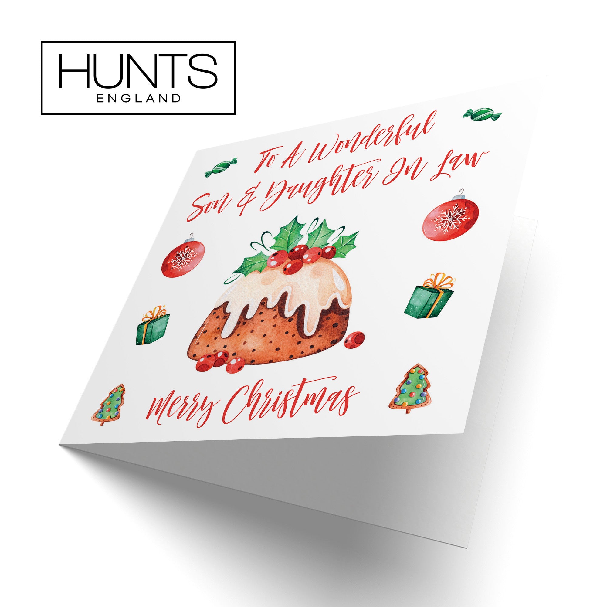 Son And Daughter In Law Card Christmas Pudding - Default Title (TH02900)