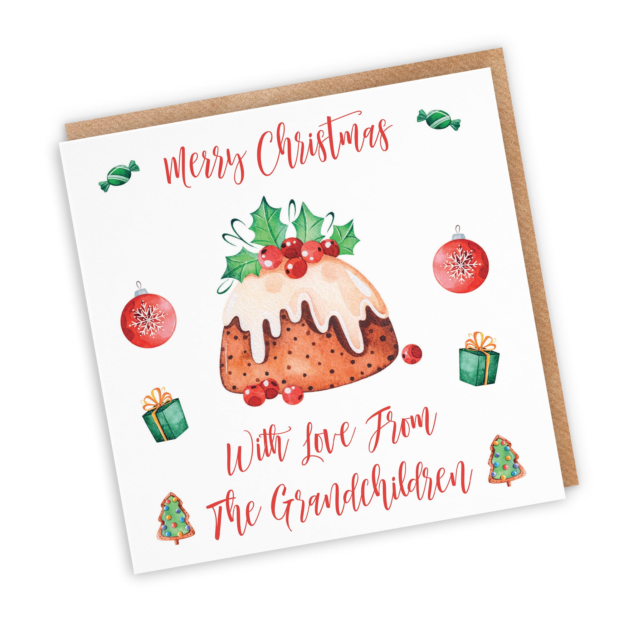 From Grandchildren Card Christmas Pudding - Default Title (TH02918)