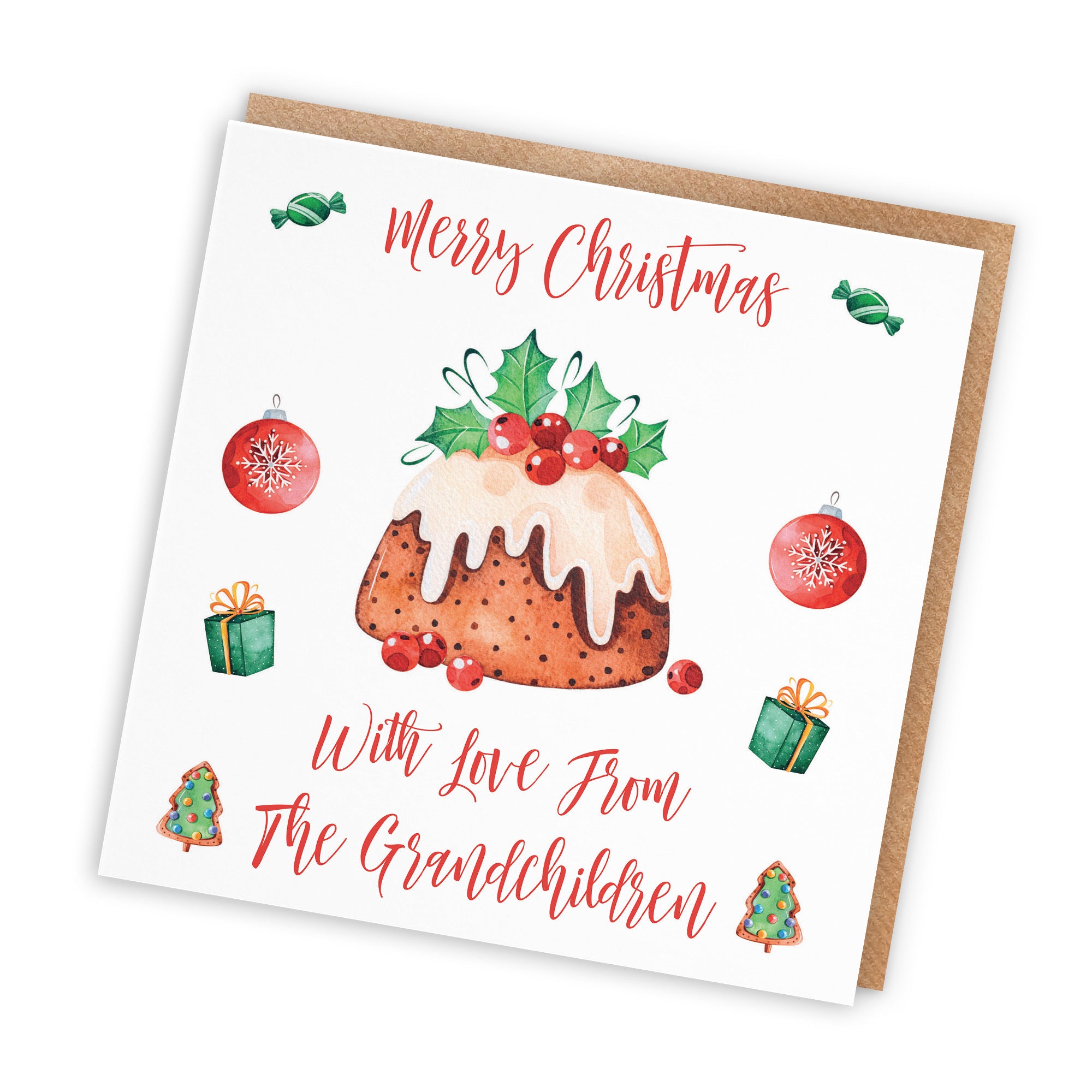 From Grandchildren Card Christmas Pudding - Default Title (TH02918)