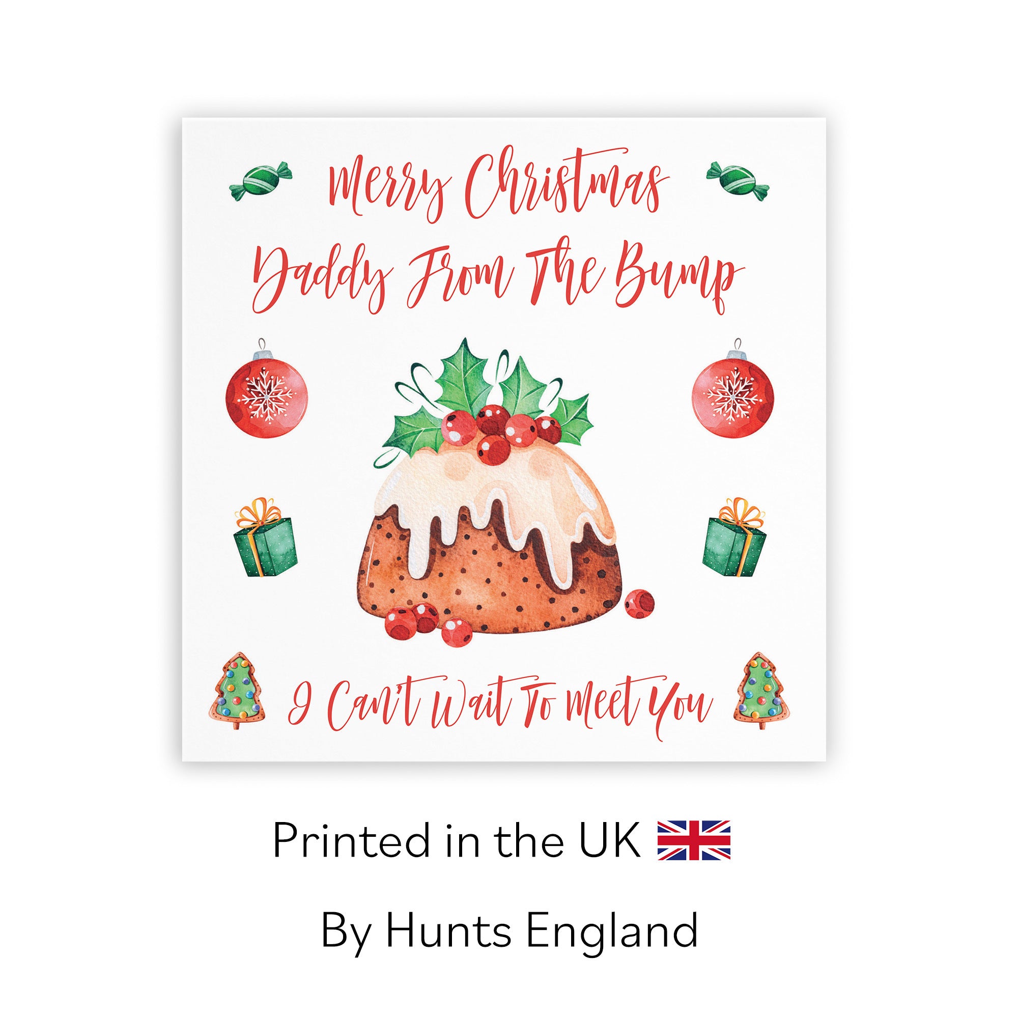Daddy From The Bump Card Christmas Pudding - Default Title (TH02935)