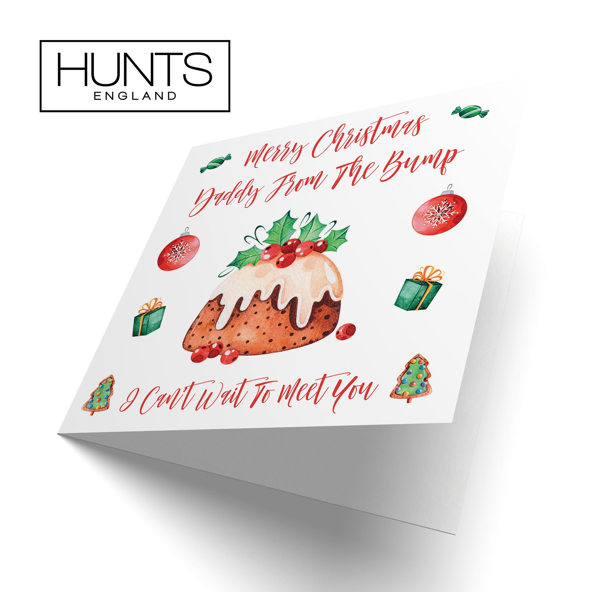 Daddy From The Bump Card Christmas Pudding - Default Title (TH02935)