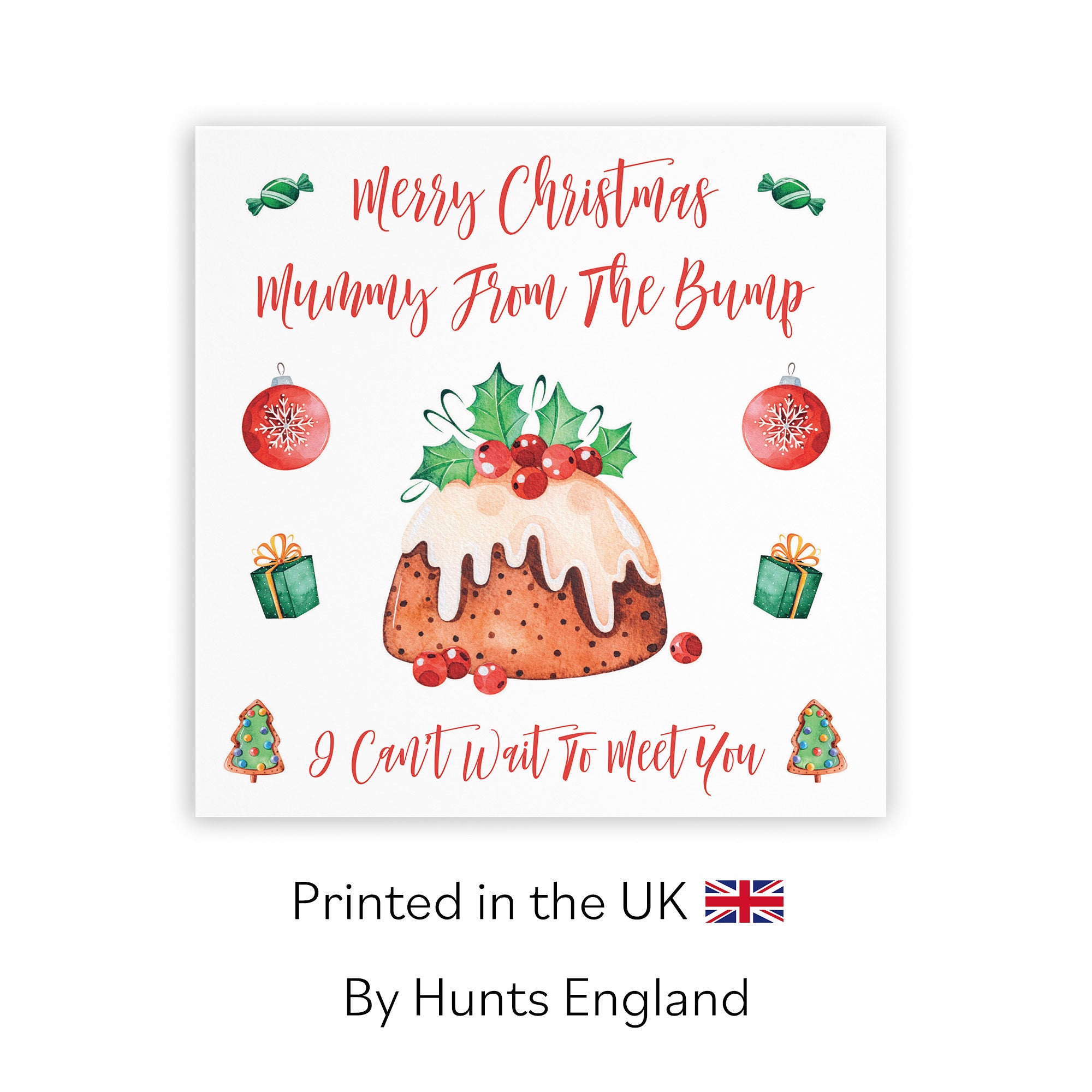 Mummy From The Bump Card Christmas Pudding - Default Title (TH02936)